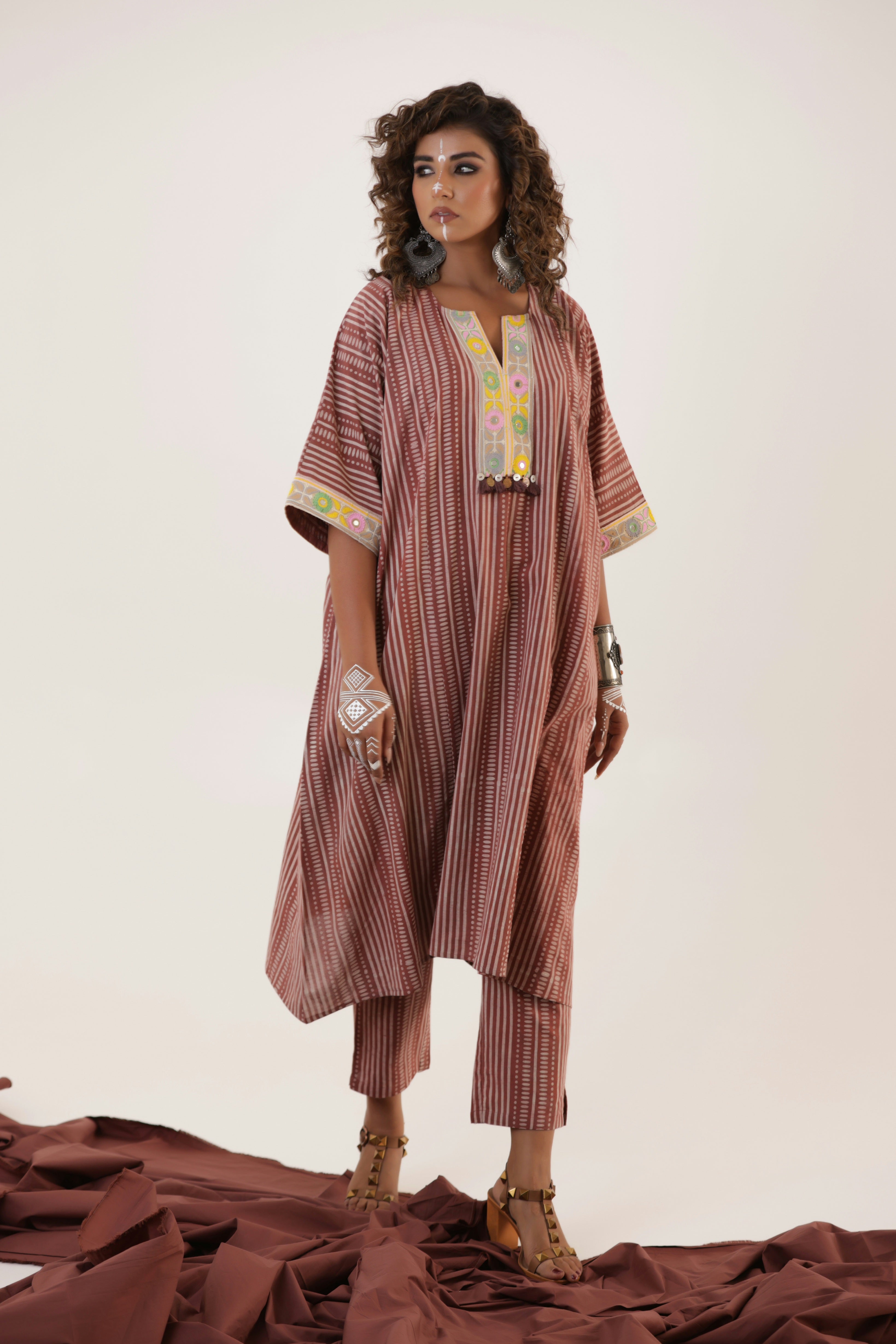 Aruni- Kaftan Kurta and Pants Set of two