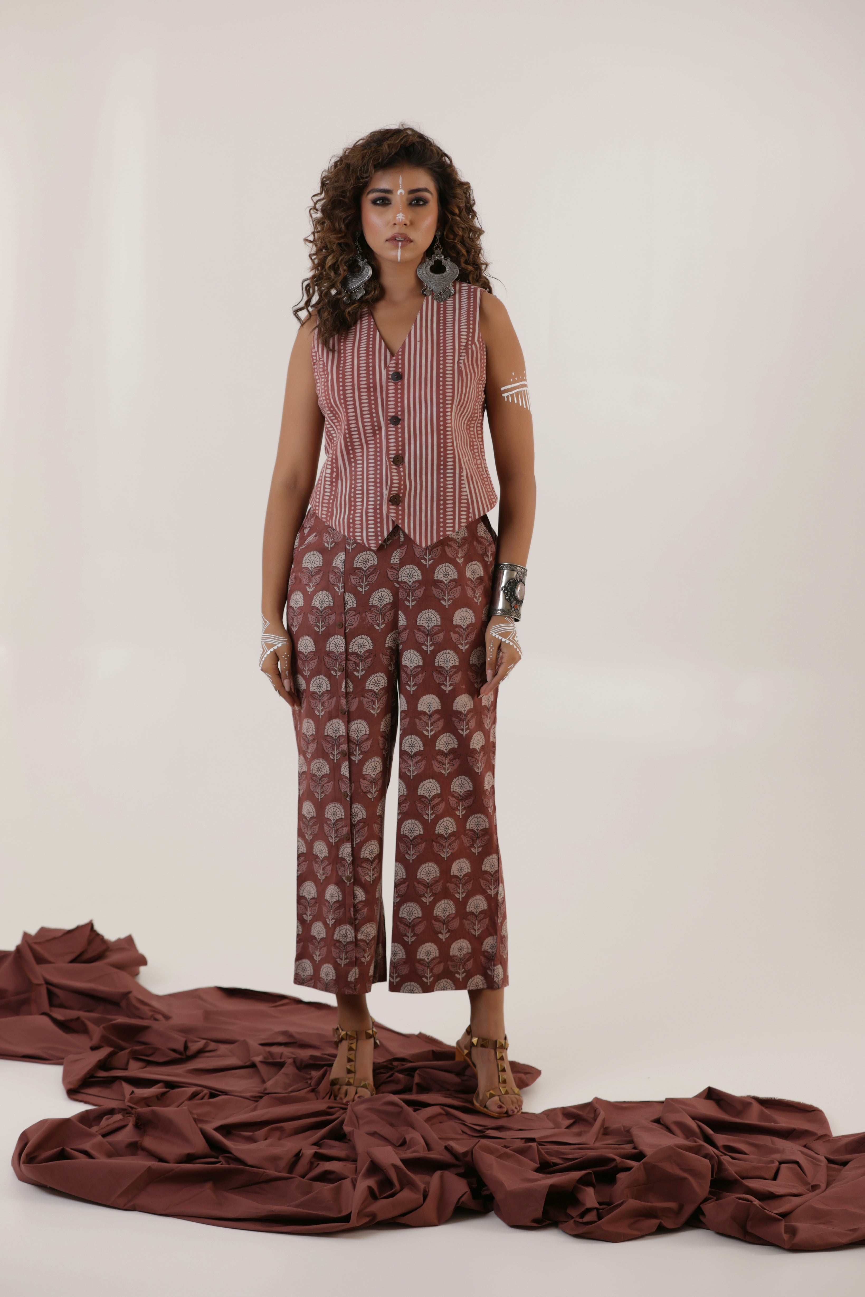 Sindhura - Reversible Waistcoat and Pants Co-ord Set of two