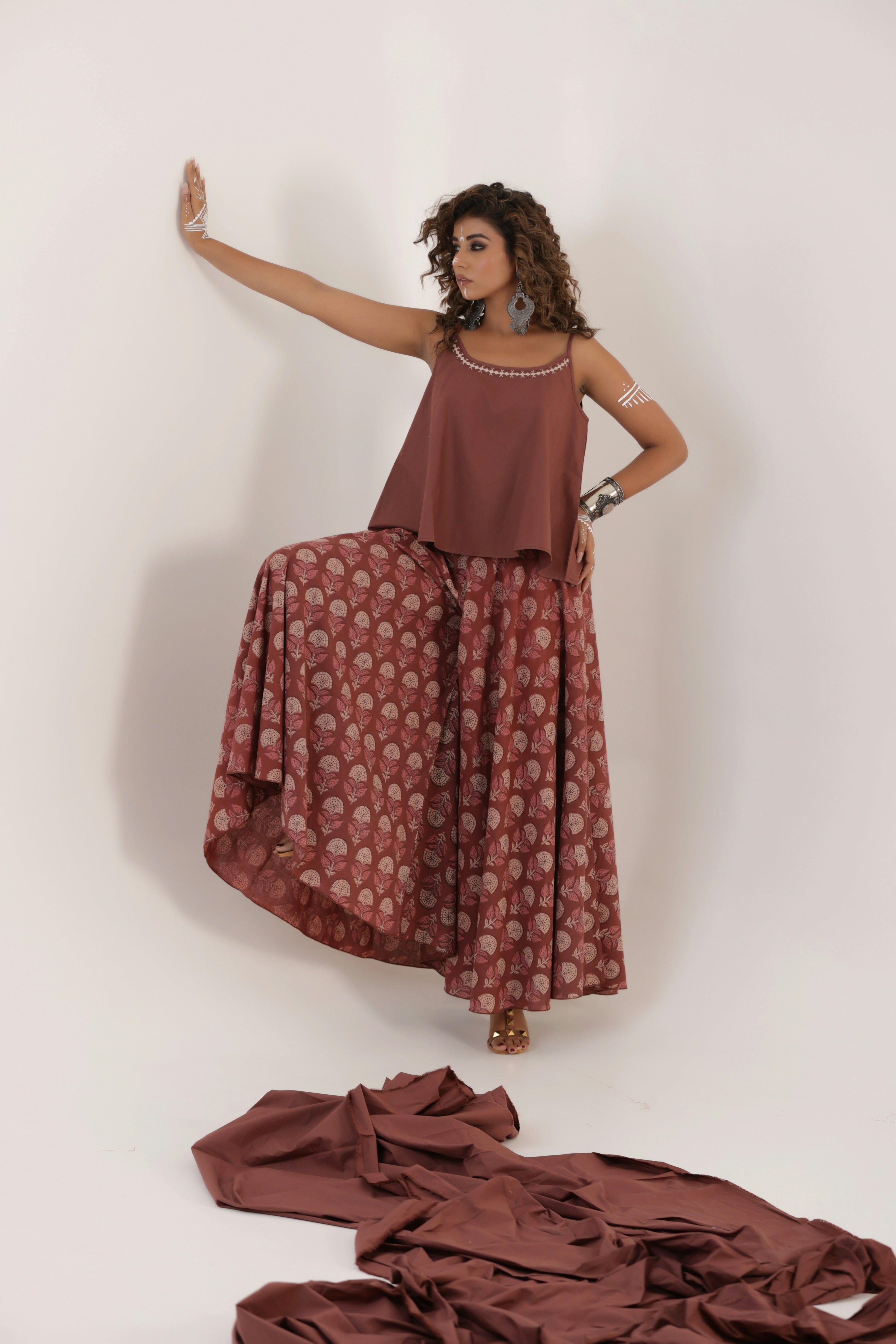 Mehka- Top, Cape and Elephant Pants Set of three