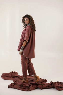 Sonaali - Long half and half Top and Pants Set of two