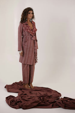 Raktima - Trench Coat with Trousers Set of two