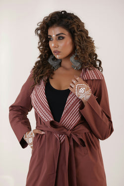 Dhara- Solid Colour Trench Coat