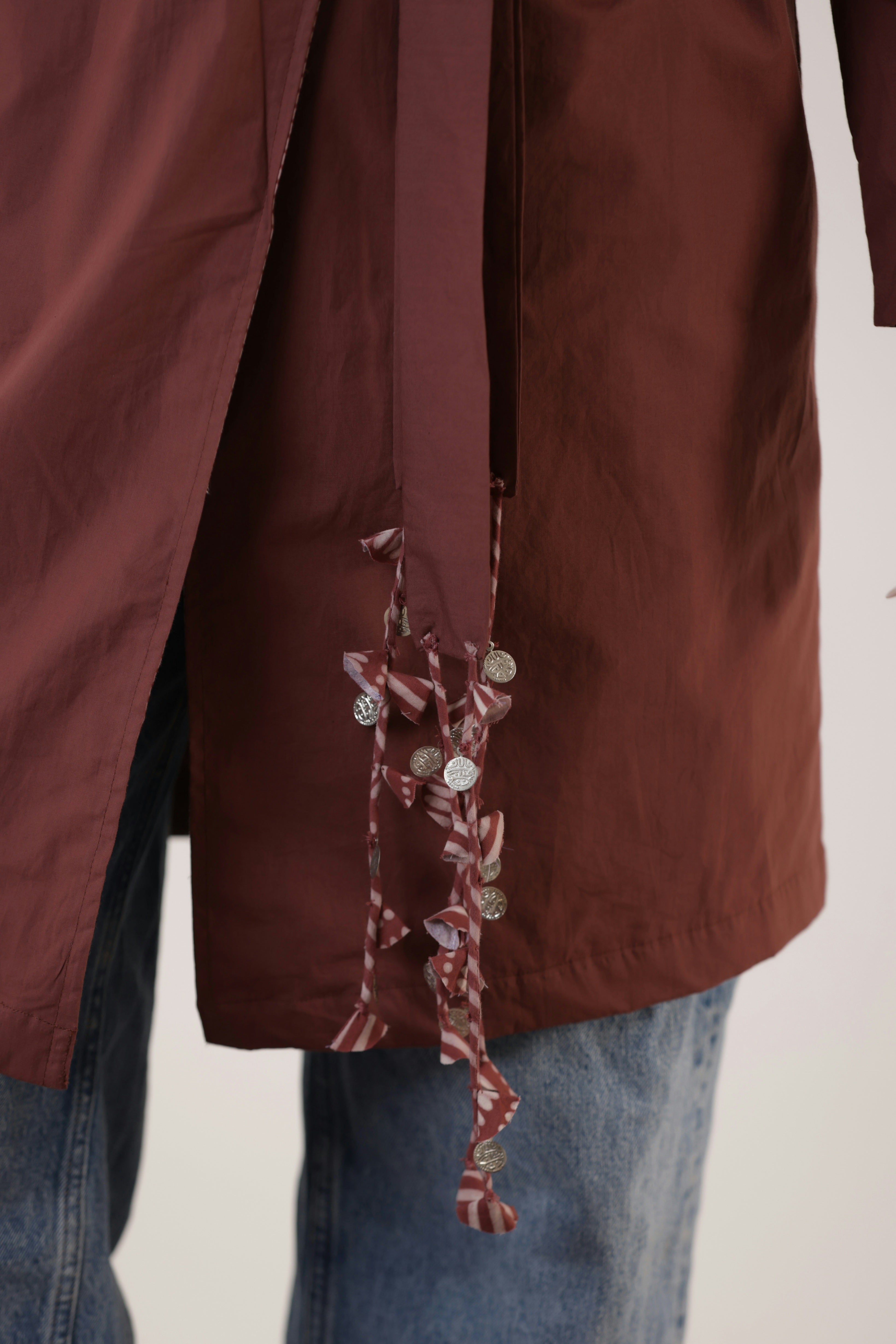 Dhara- Solid Colour Trench Coat