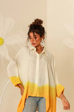 Yellow Ombre Kaftan Shirt