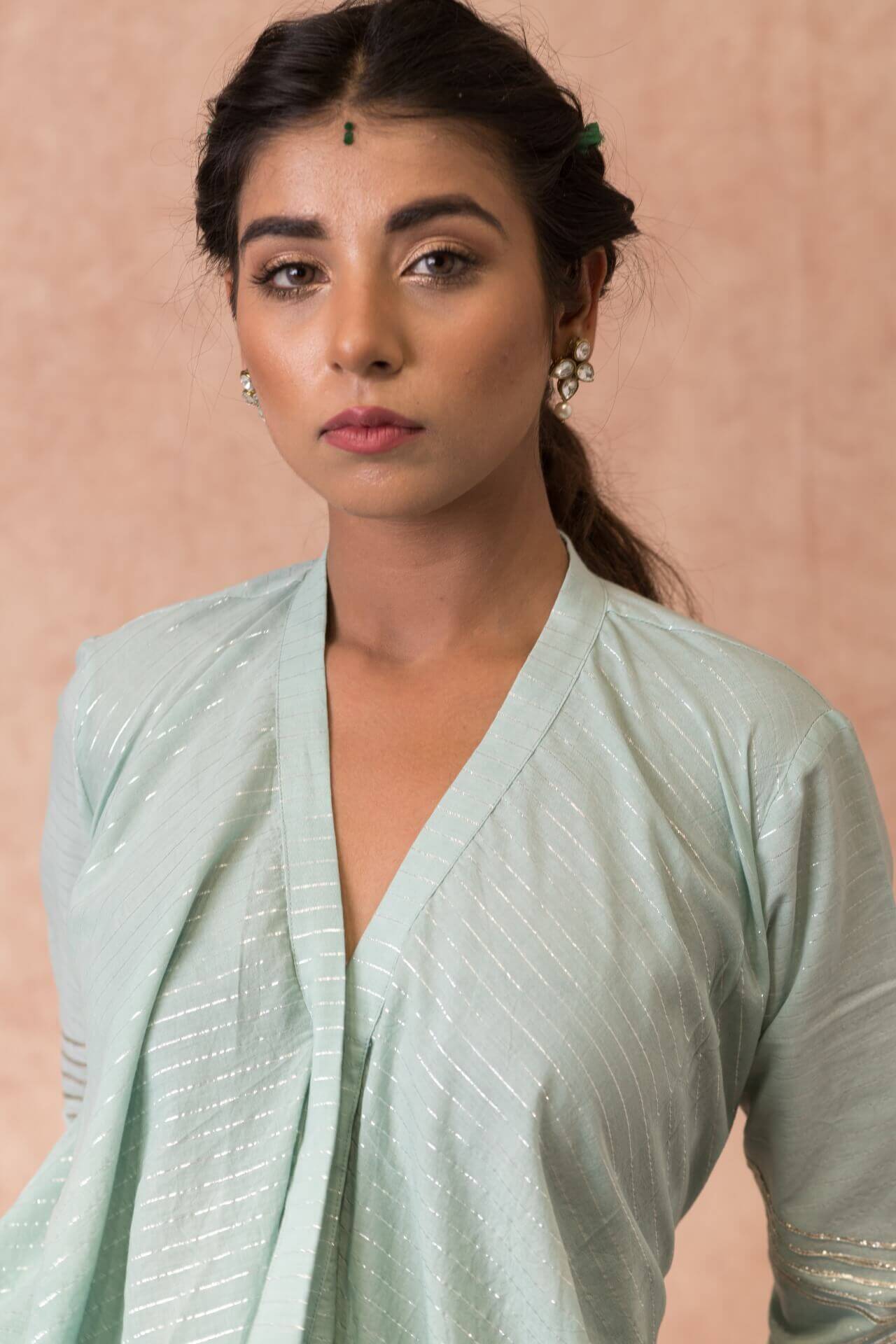 Asymmetric kurta with palazzo - Set of Two