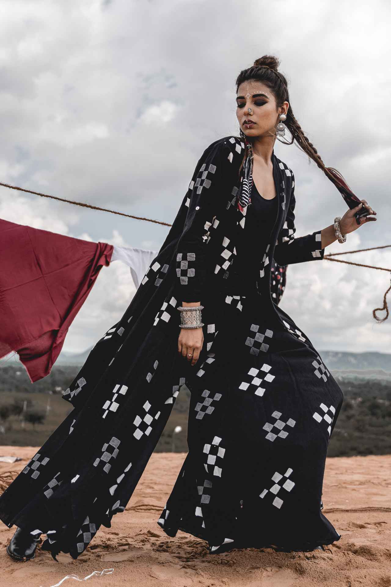 Cape With Elephant Pants - Set Of Two