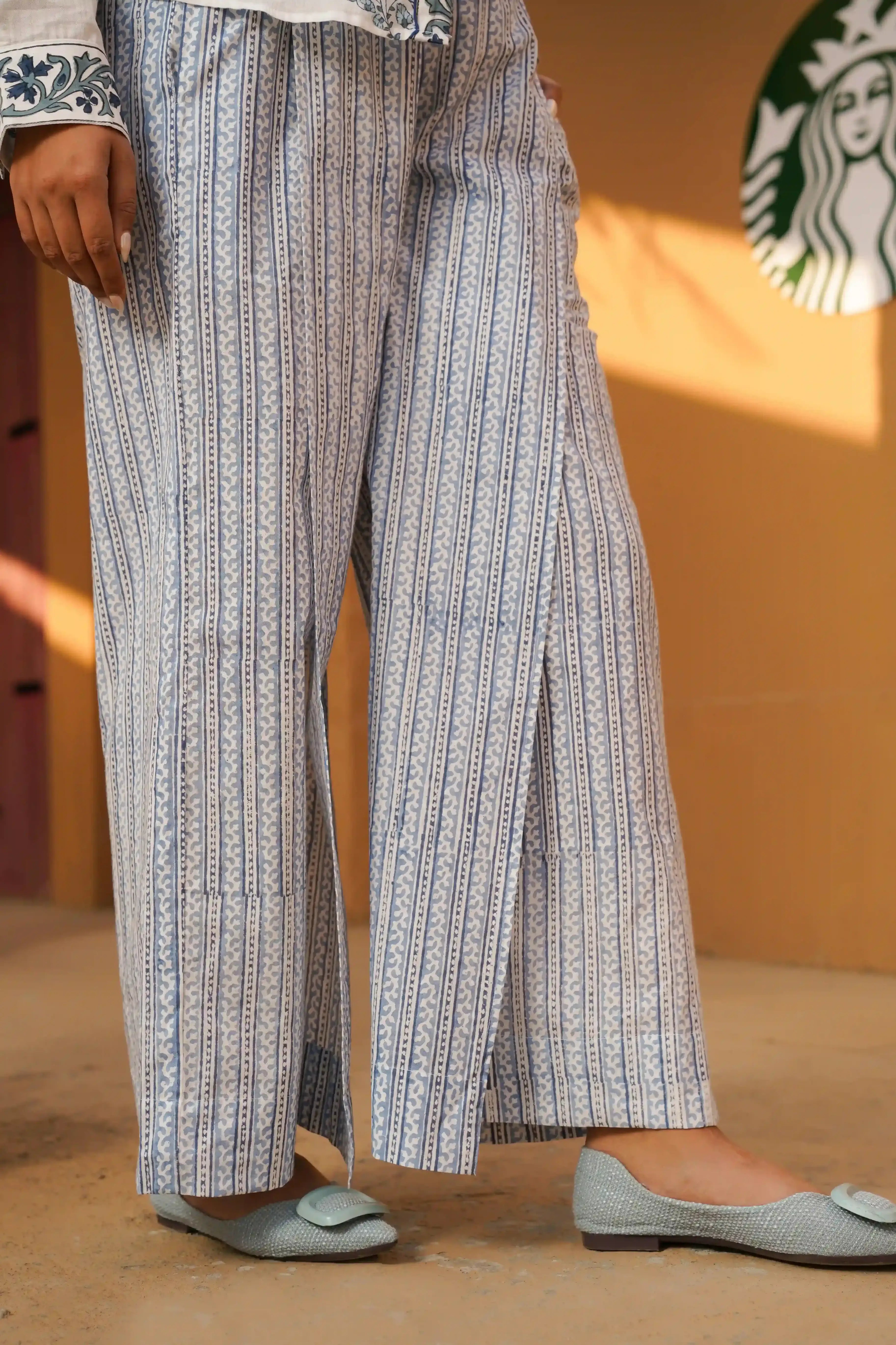 Waha Co-ord Set (Blue and White)