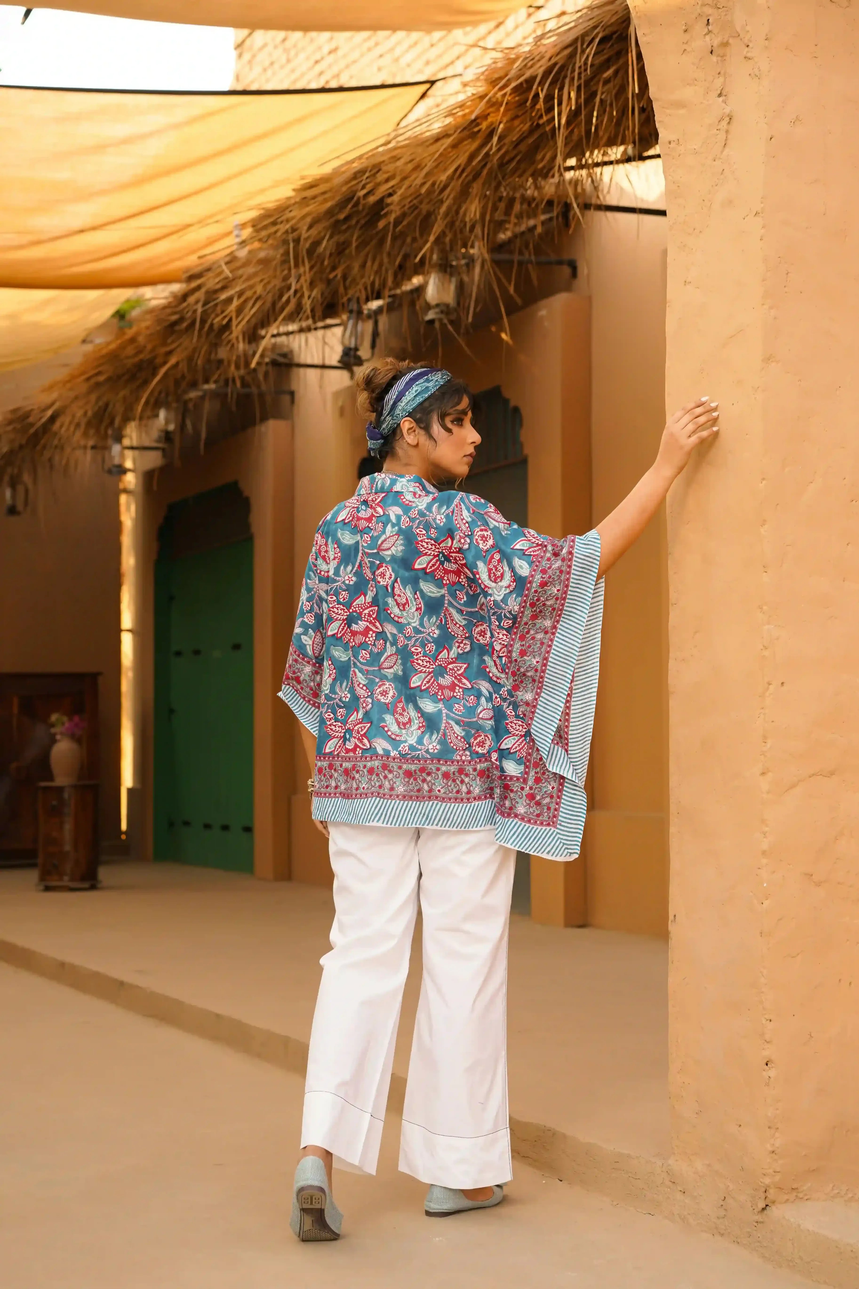 Sama Kaftan Shirt (Blue)