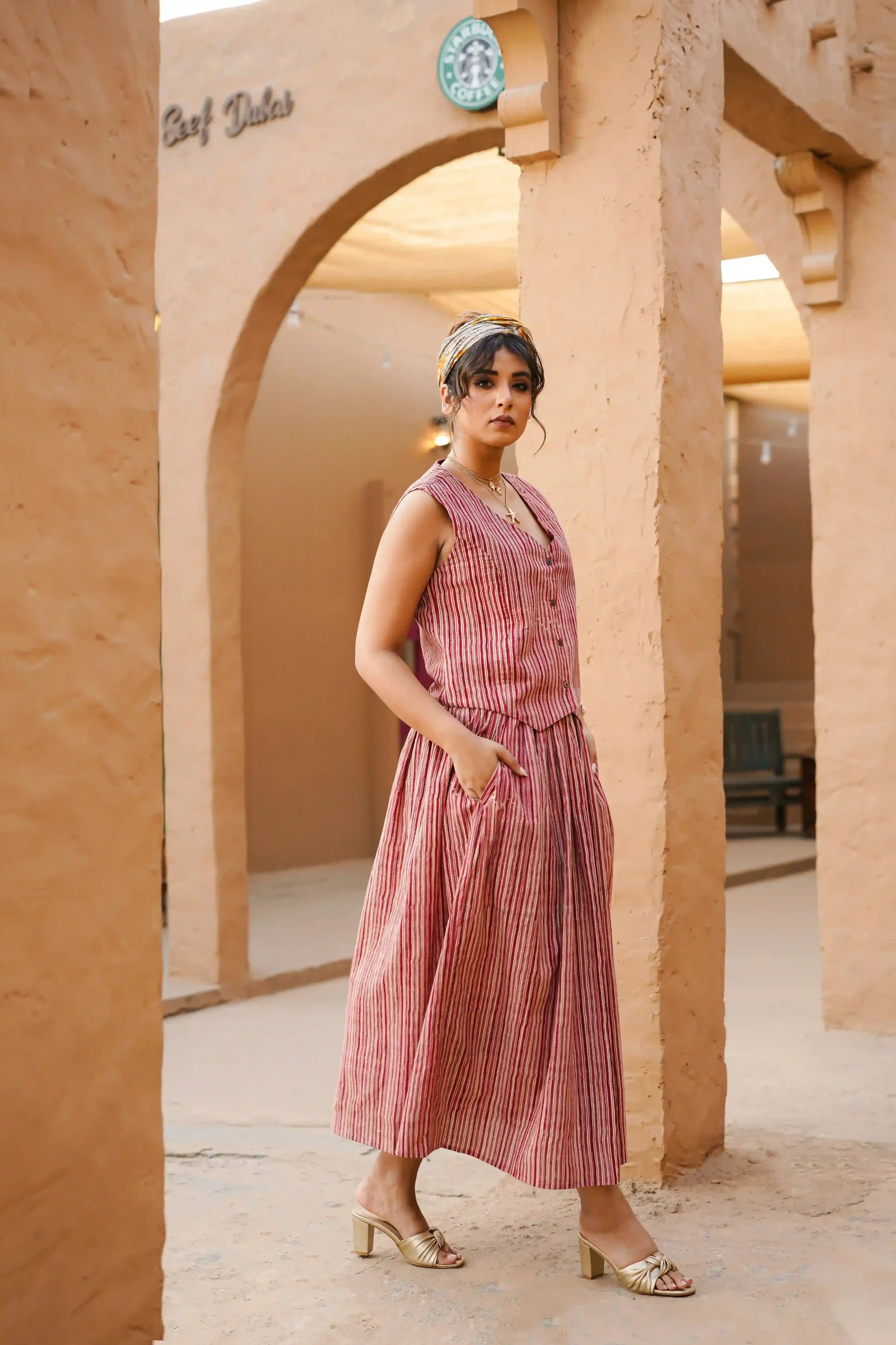 Sahar Co-ord Set of Two (Pale Pink)