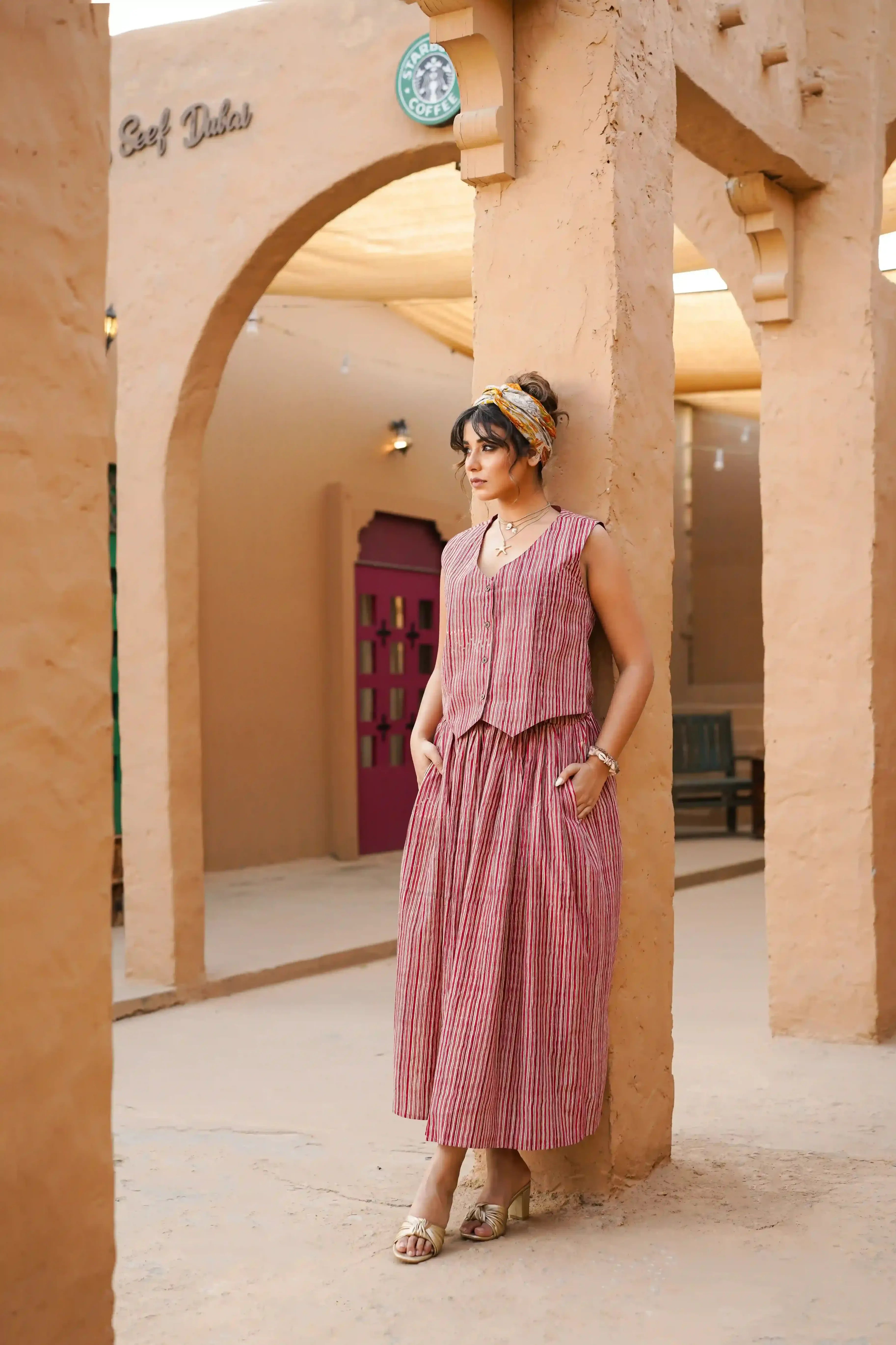 Sahar Co-ord Set of Two (Pale Pink)