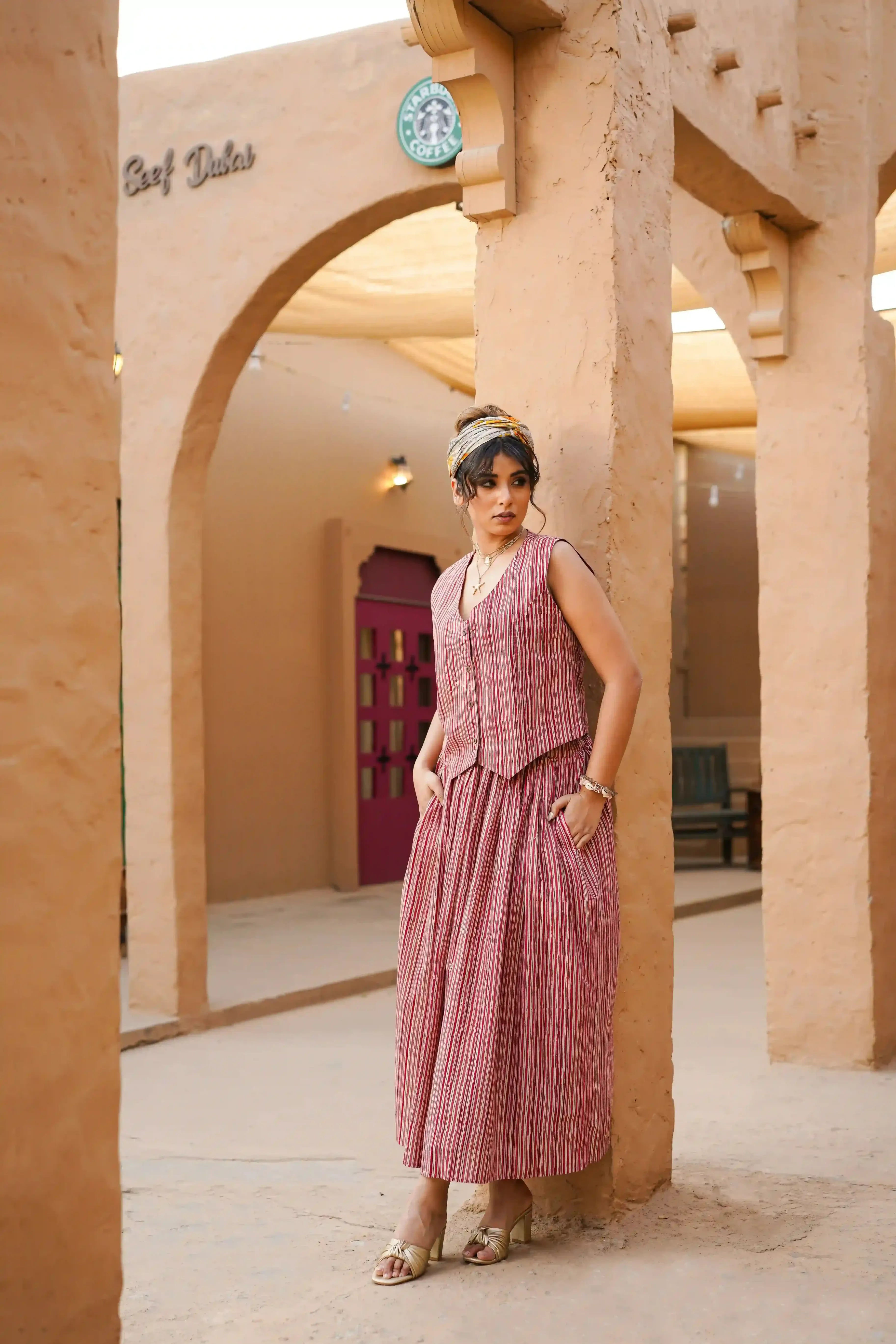 Sahar Co-ord Set of Two (Pale Pink)