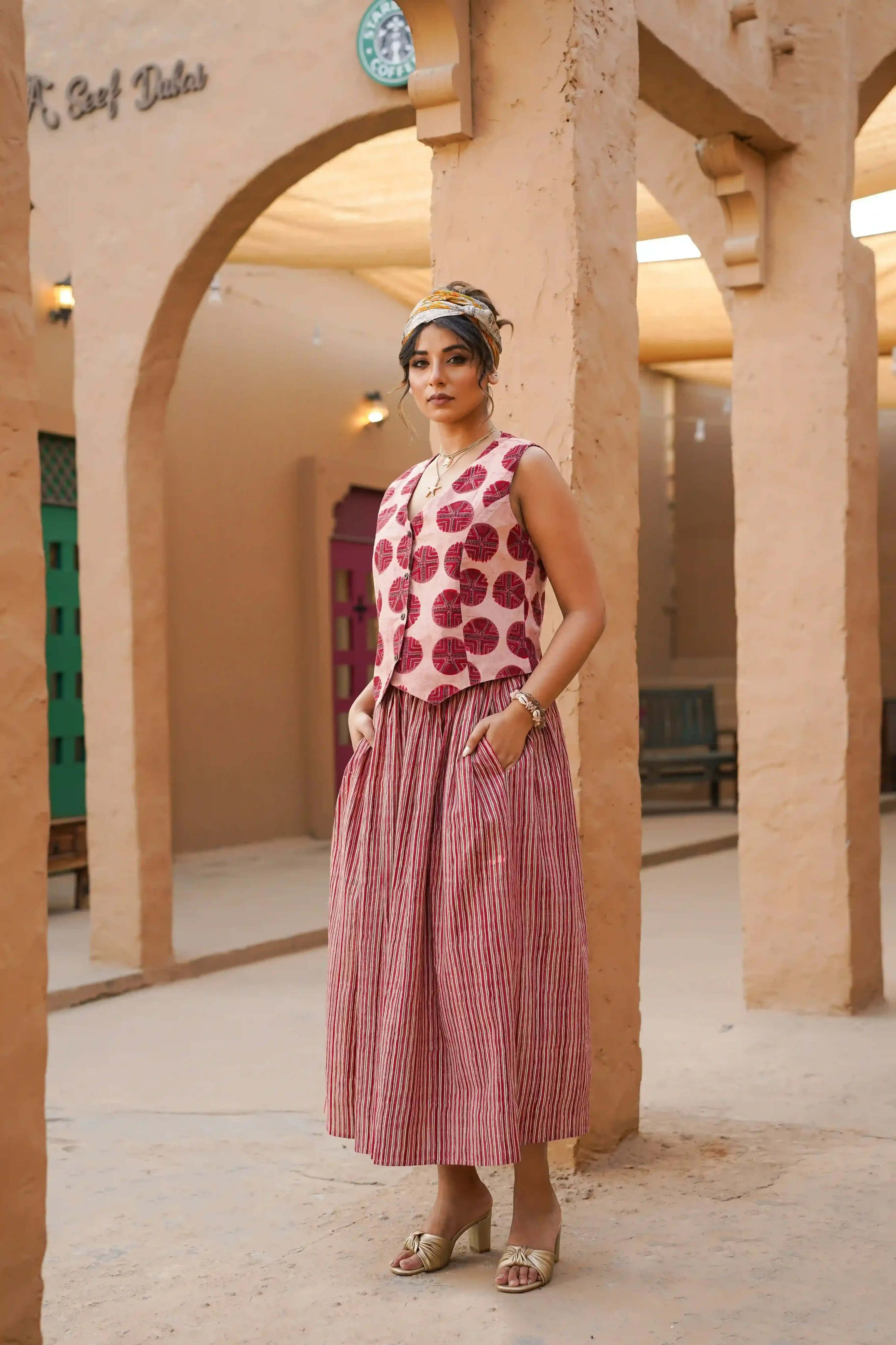Sahar Co-ord Set of Two (Pale Pink)