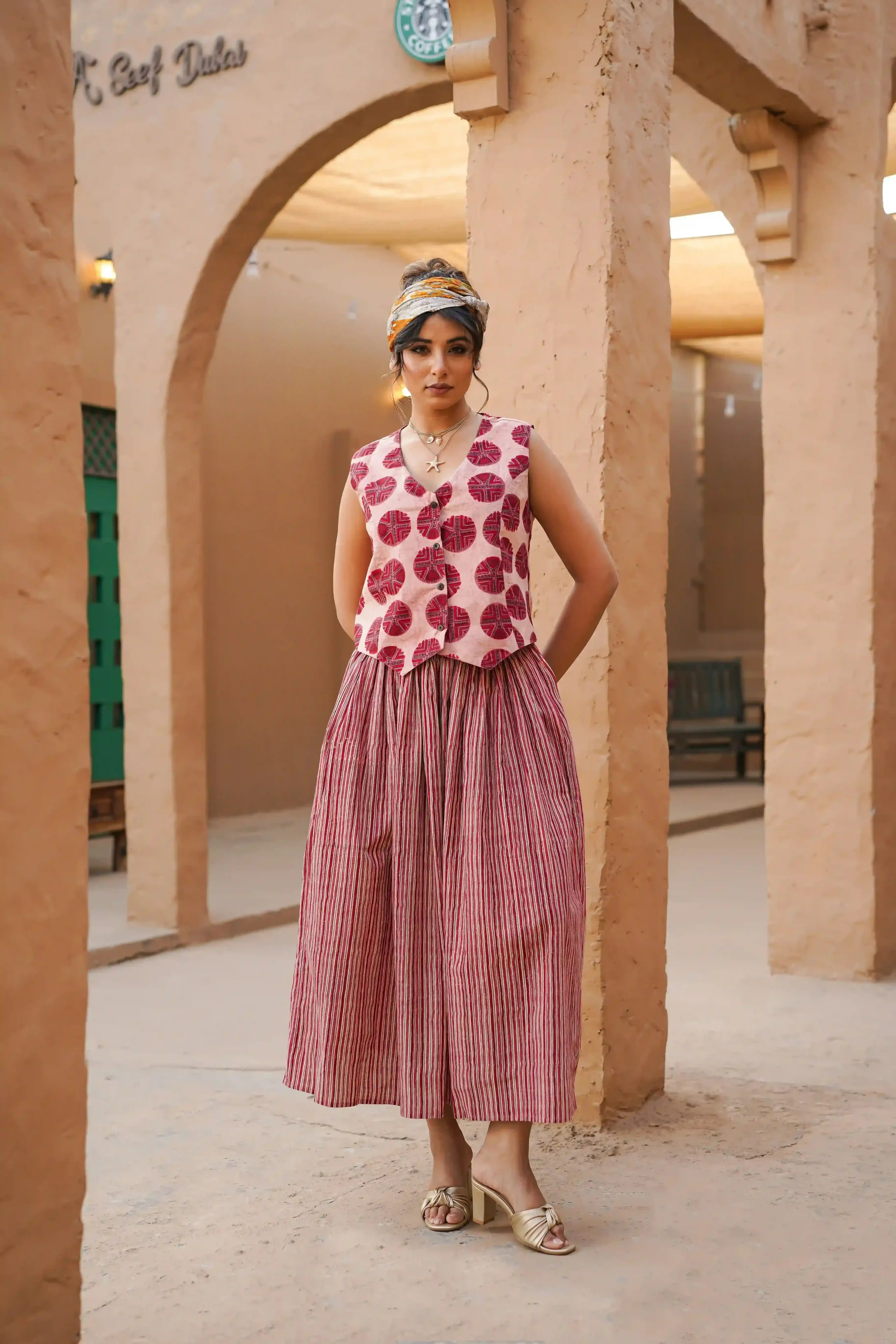 Sahar Co-ord Set of Two (Pale Pink)