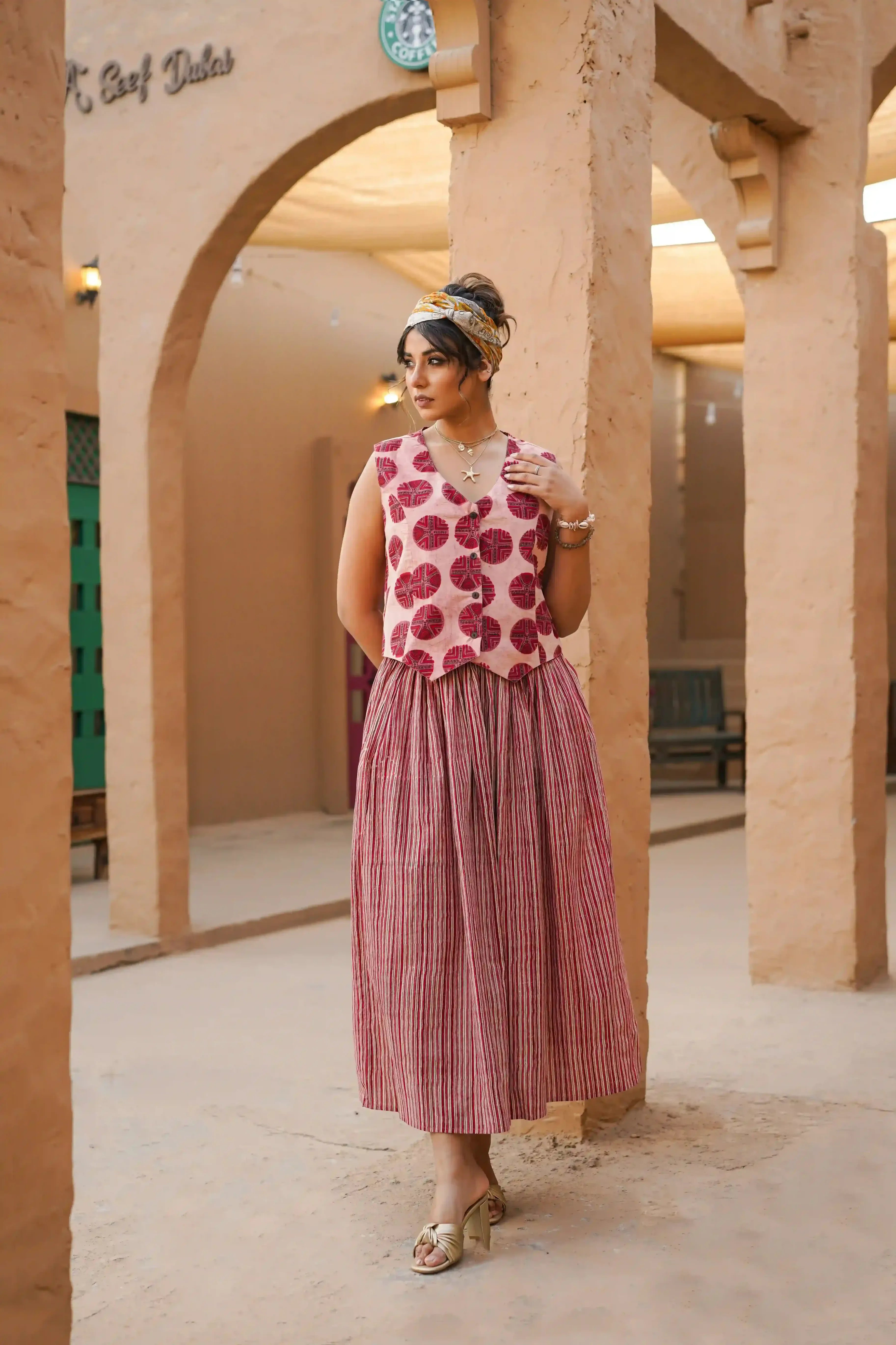 Sahar Co-ord Set of Two (Pale Pink)