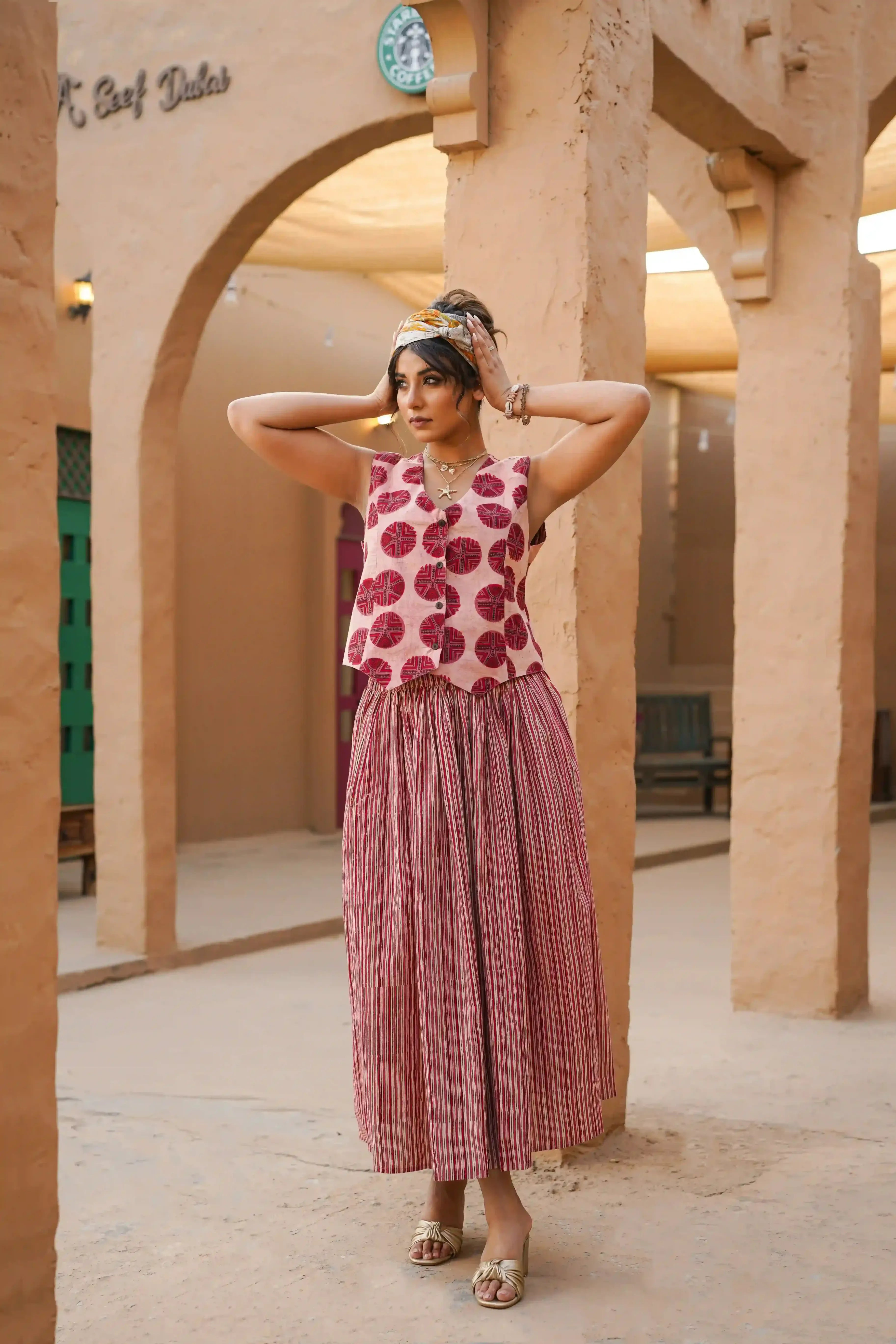 Sahar Co-ord Set of Two (Pale Pink)
