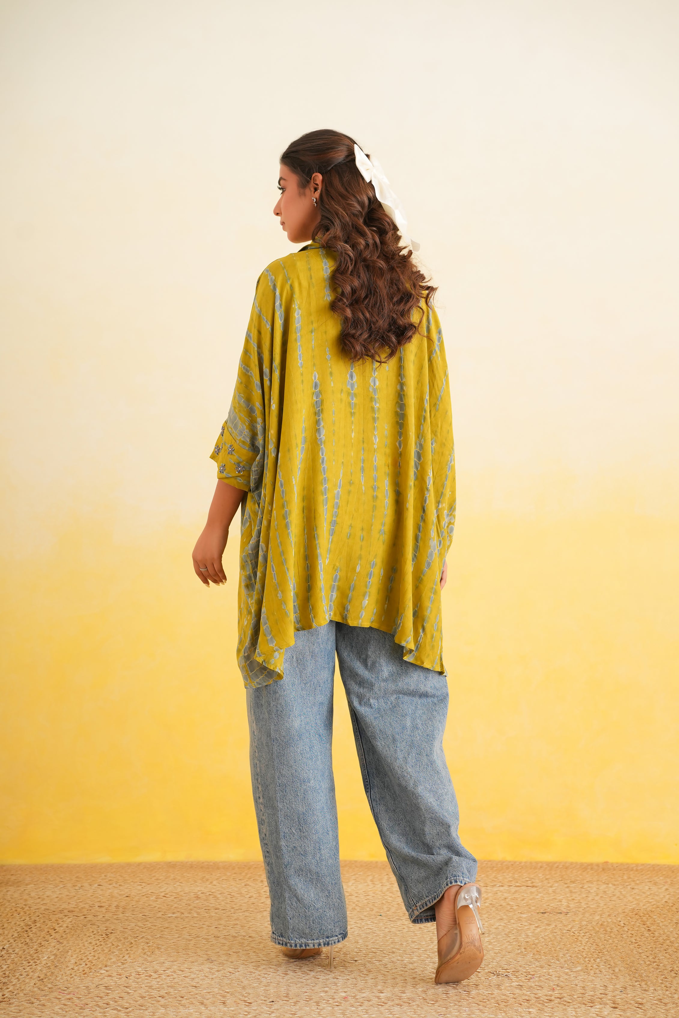 Shibori Shirt (Mustard)
