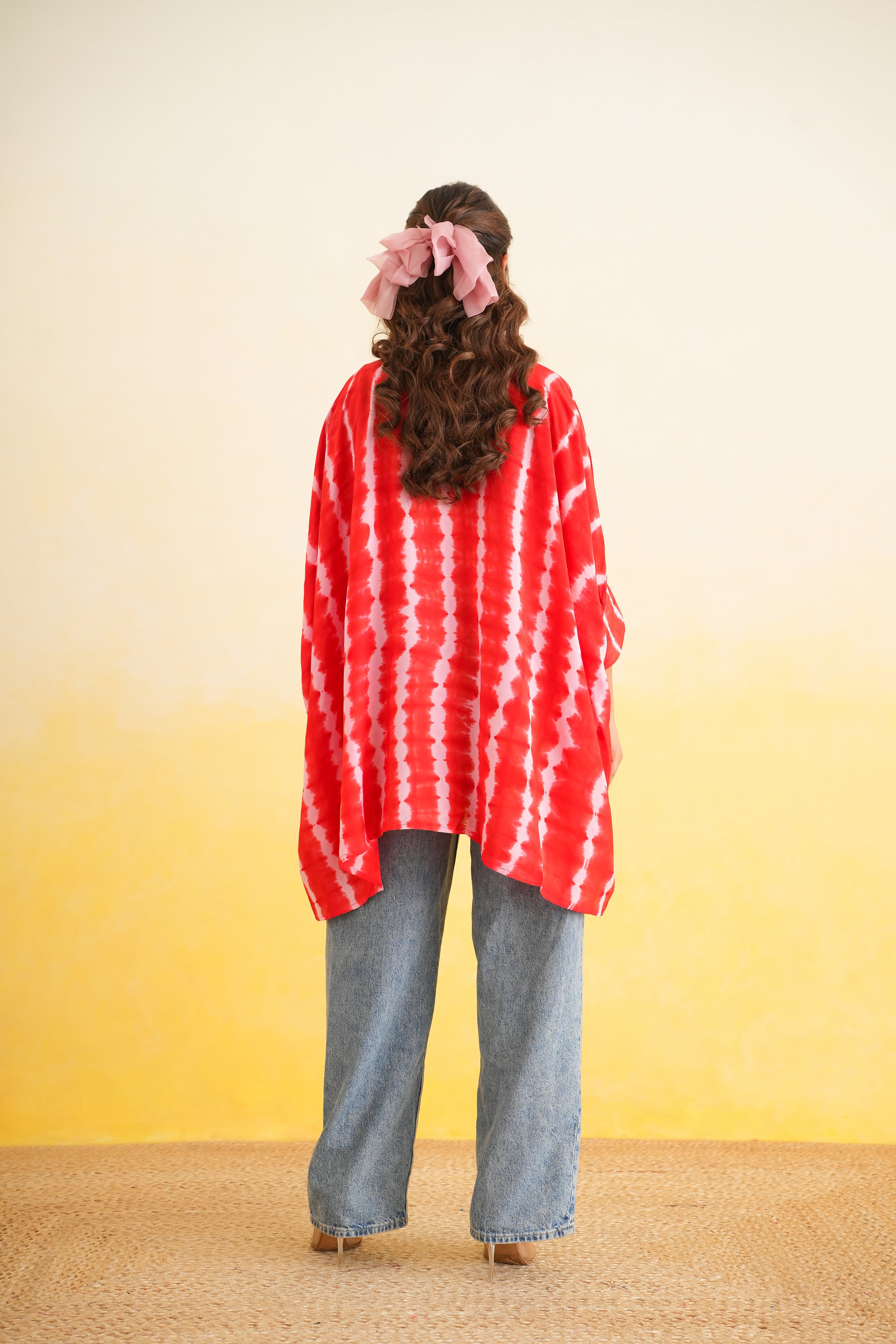 Shibori Shirt (Pink and Red)