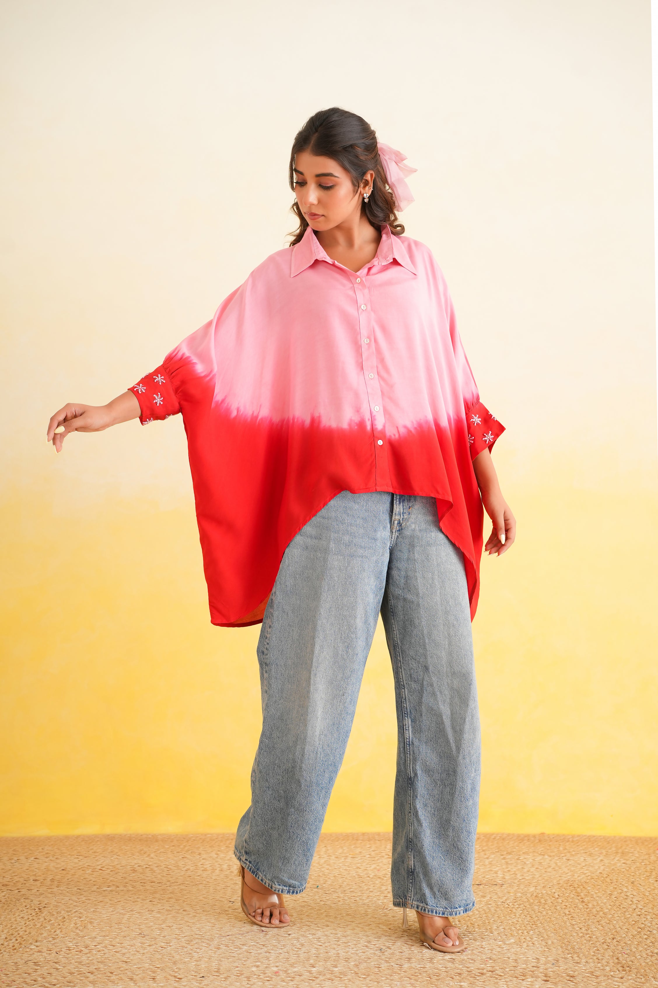 Ombre Shirt (Pink and Red)