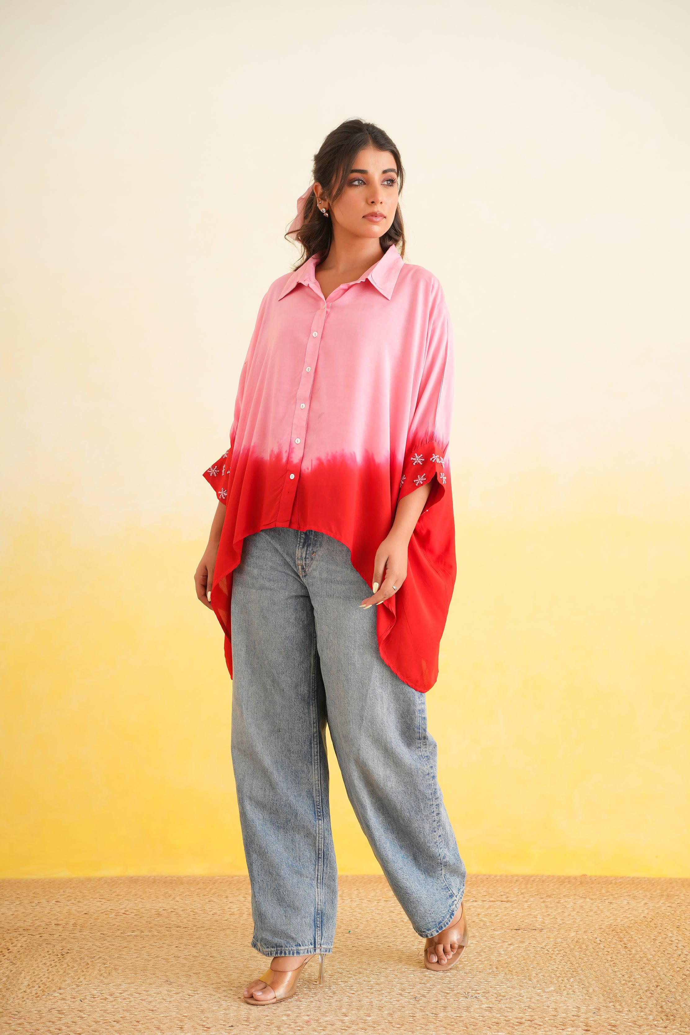Ombre Shirt (Pink and Red)