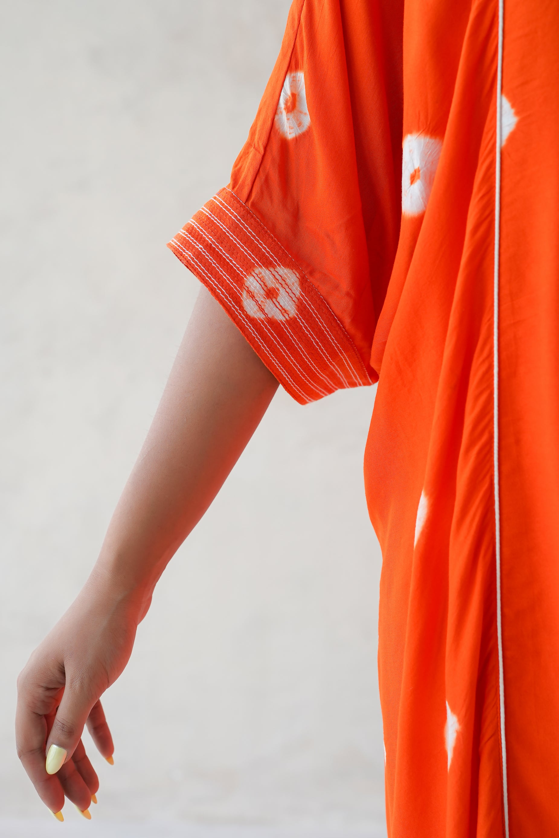 Bandhani Kaftan (Orange)