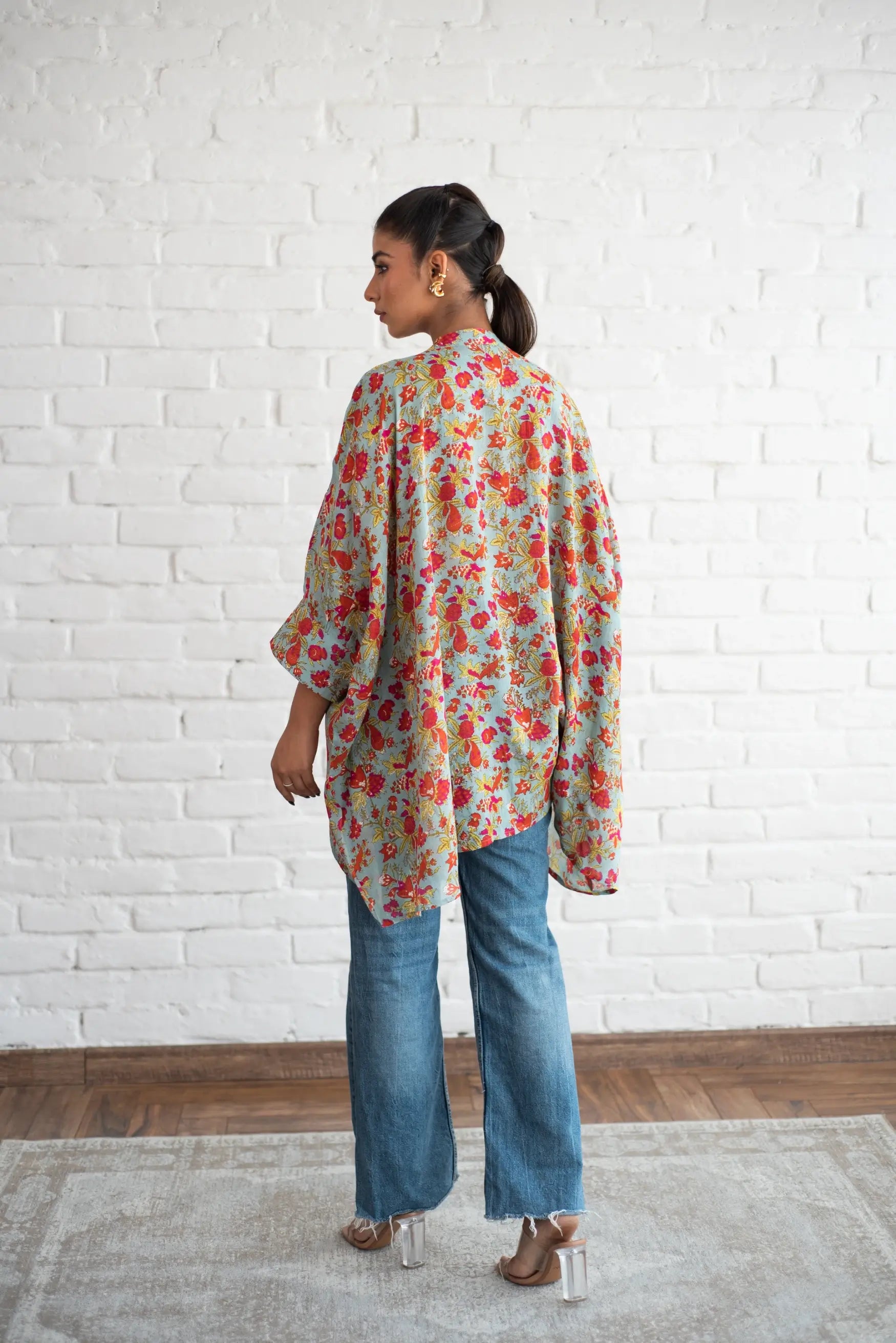 Afreen Turquoise- Shirt