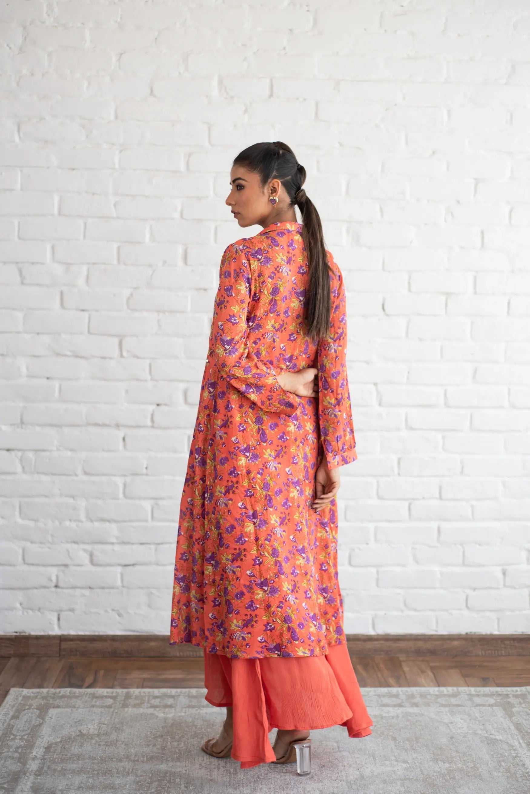 Gulab- Maxi Dress with Cape