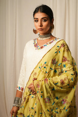 Georgette Duppata With Full Embroidery