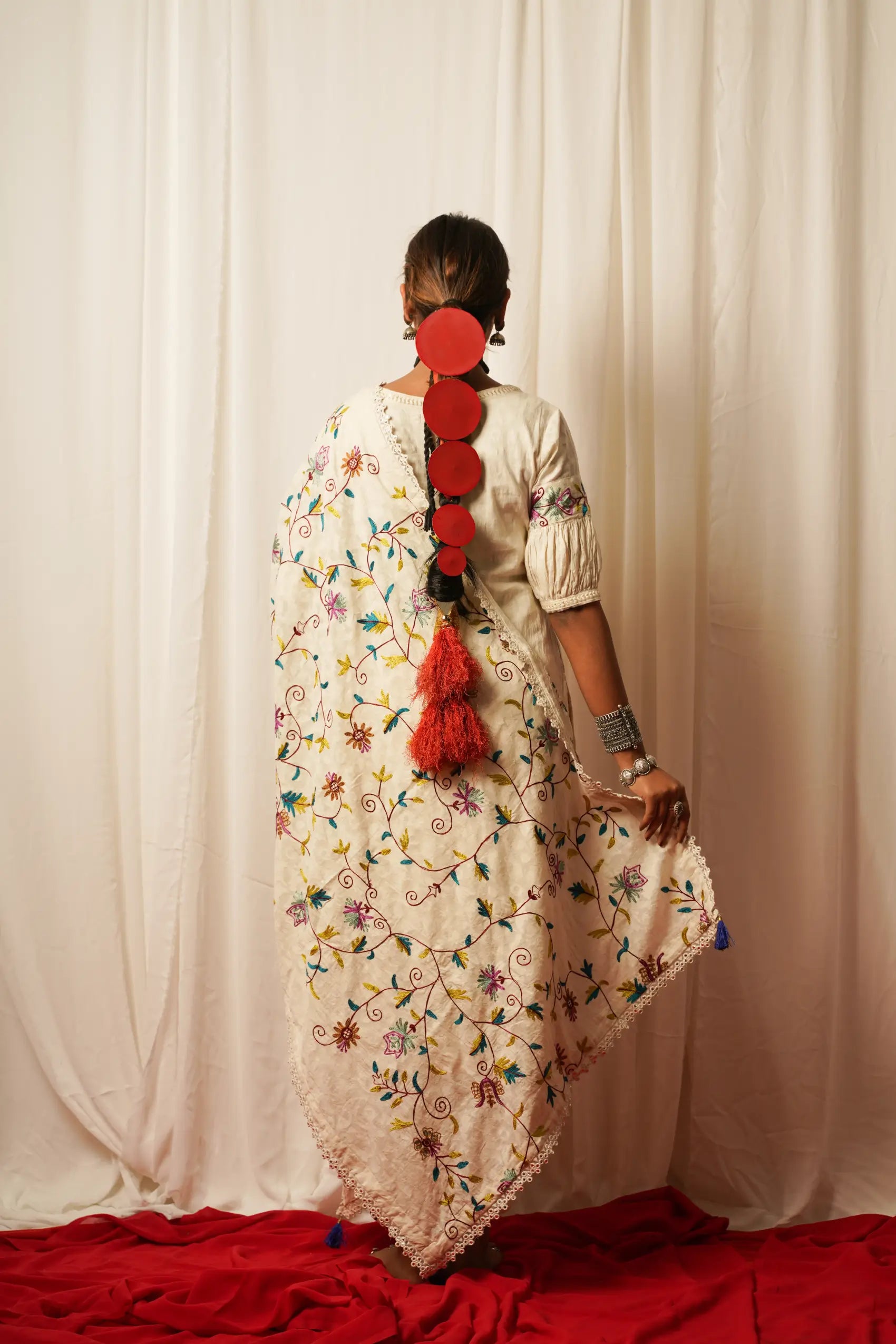 Straight Kurta, Pants And Duppata Set Of Three