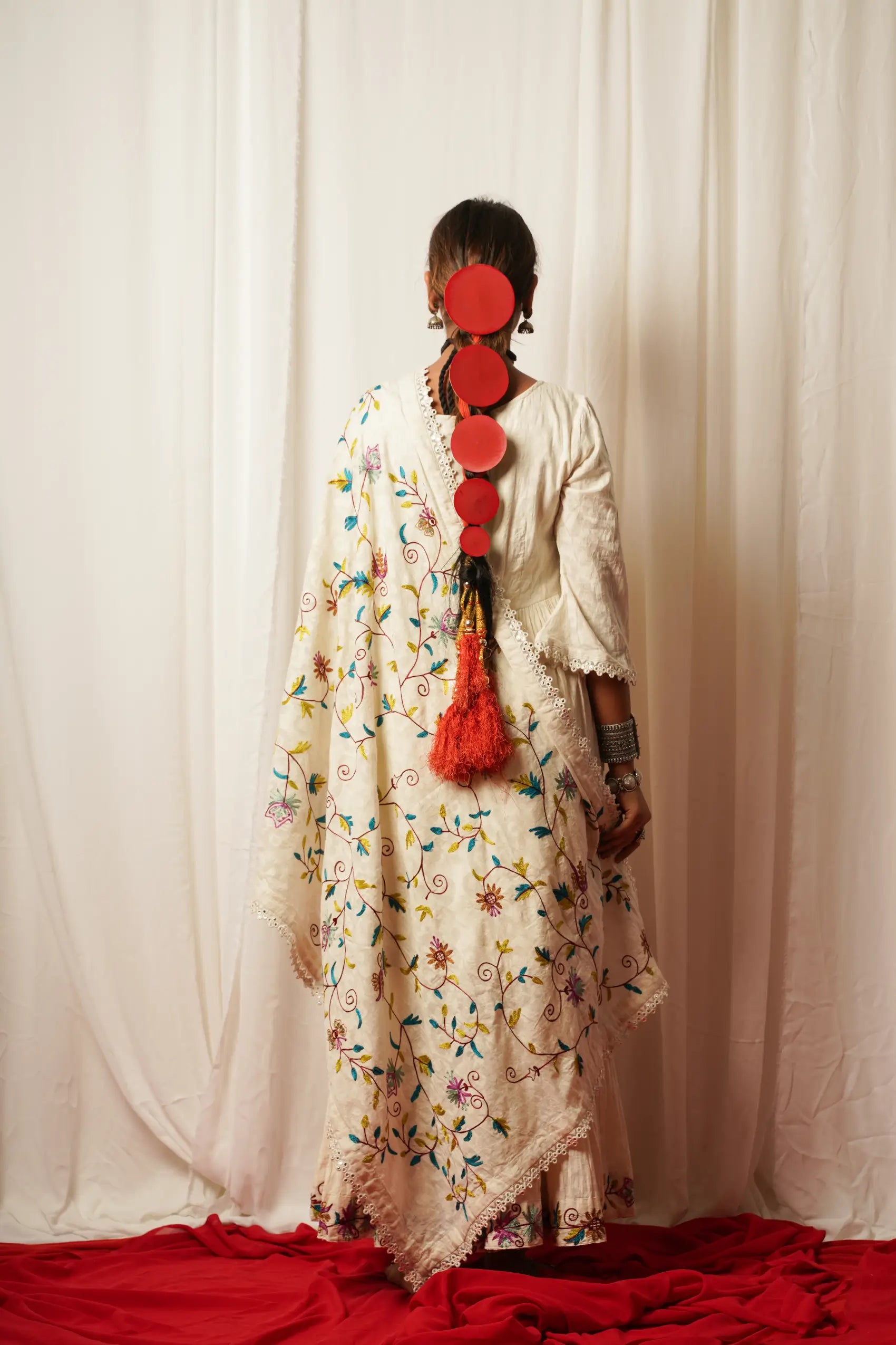 Sharara Set With Cotton Duppata - Set Of Three