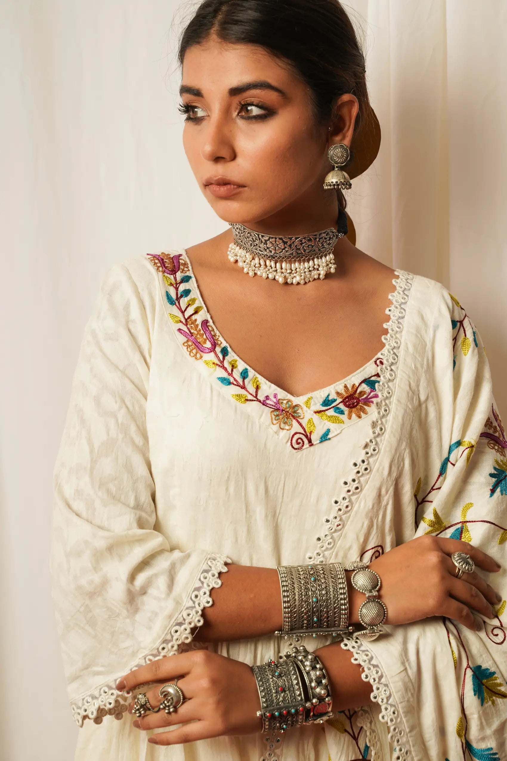 Sharara Set With Cotton Duppata - Set Of Three