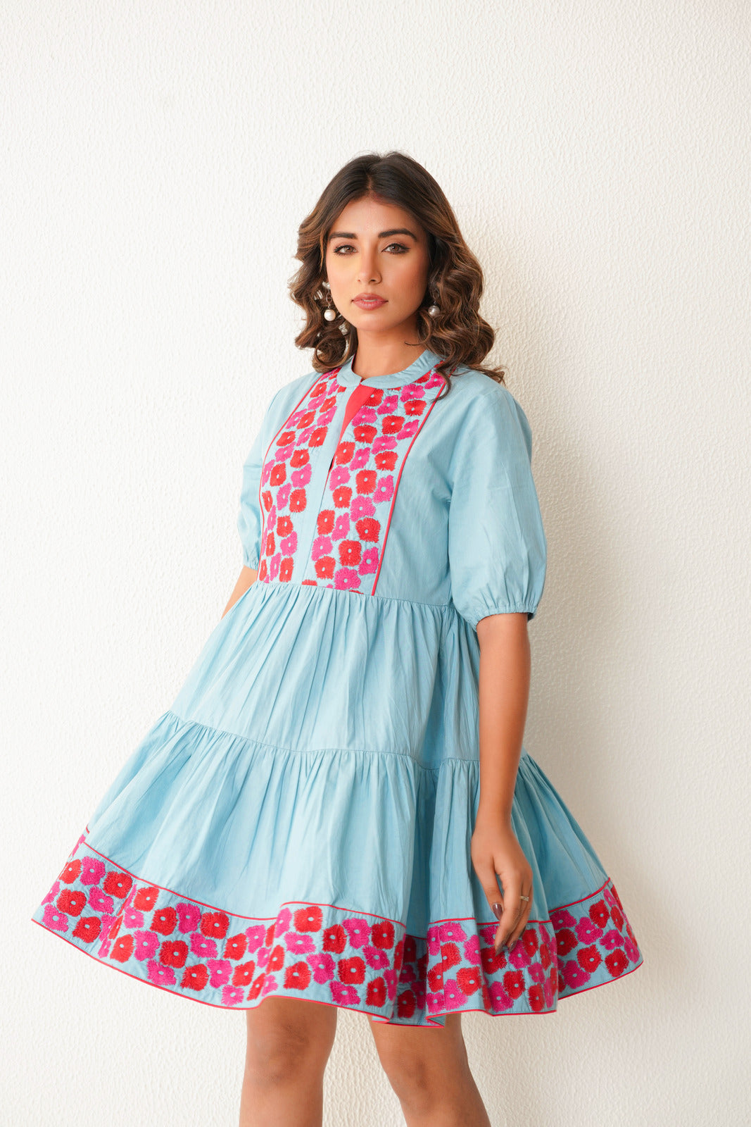 Martini Short Dress (Baby Blue)