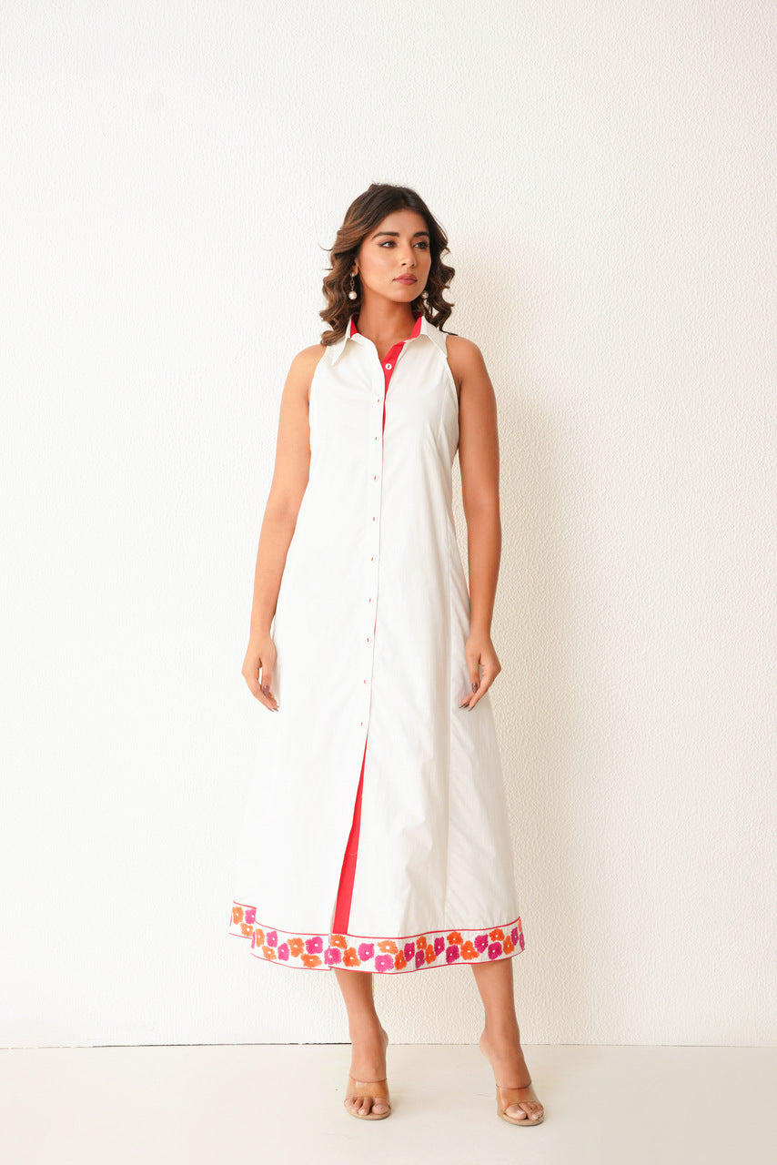 Cosmopolitan Midi Dress (White)