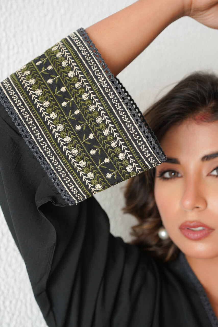Paloma Kurta Salwar Set (Black)