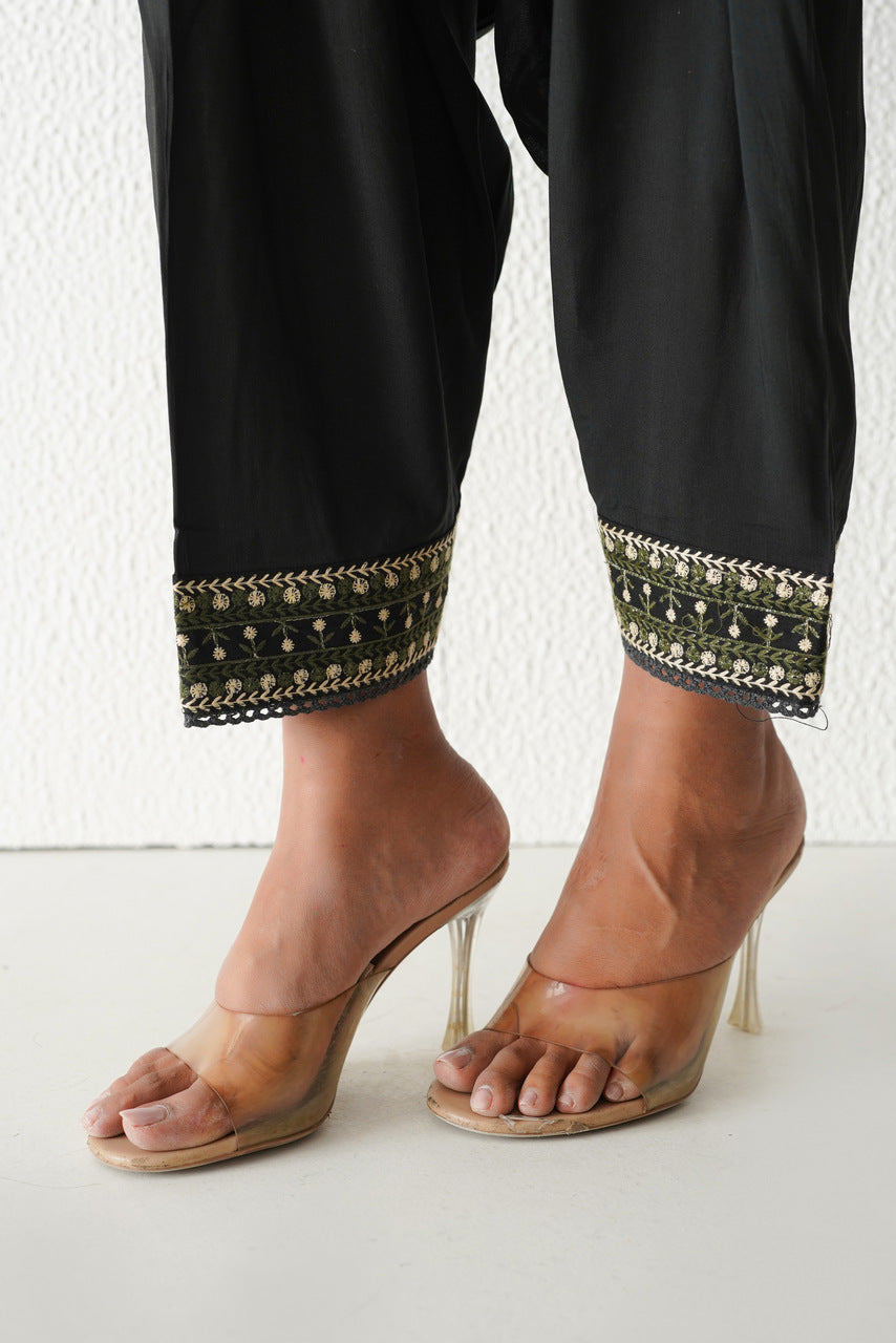 Paloma Kurta Salwar Set (Black)