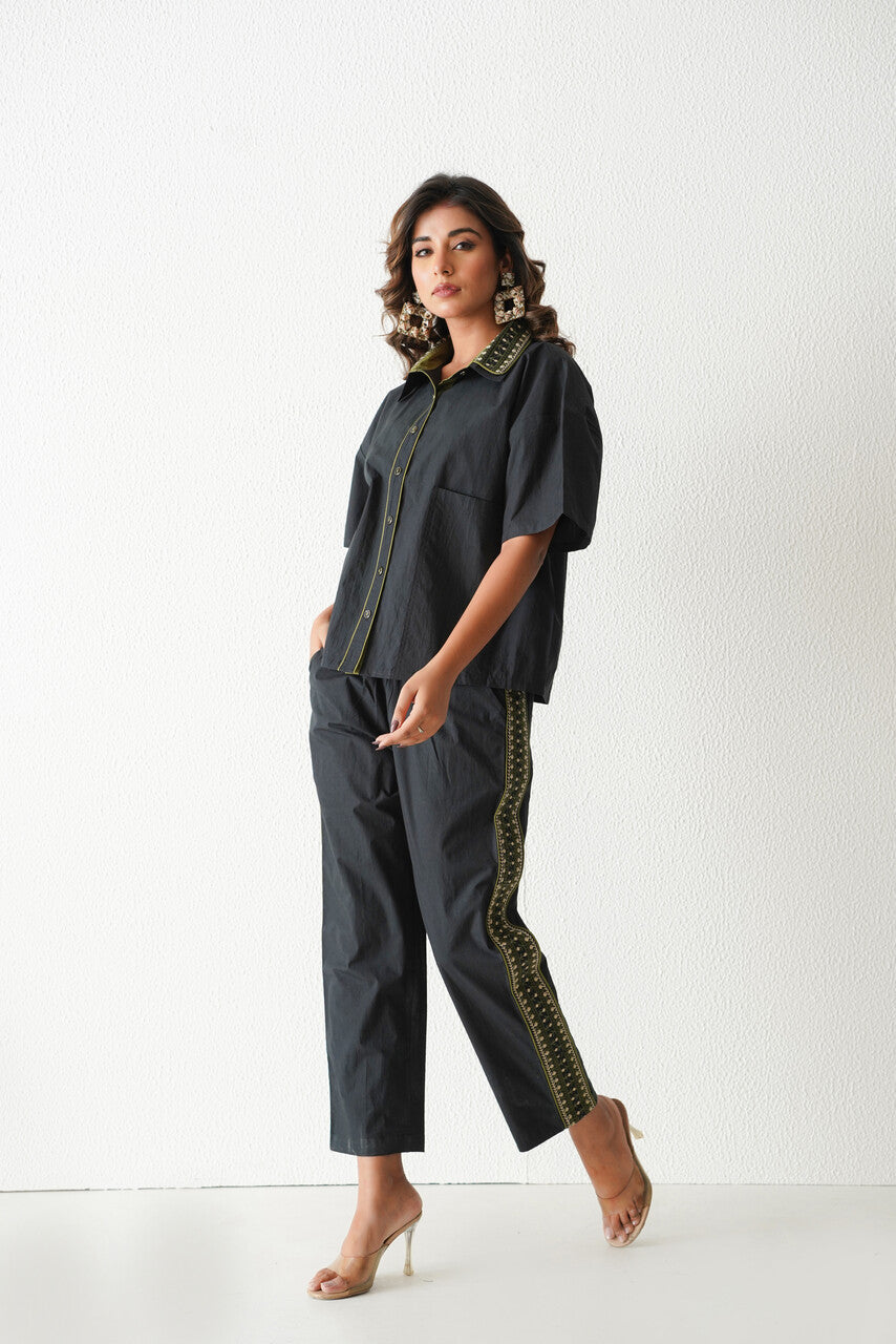 Mimosa Co-Ord Set (Black)