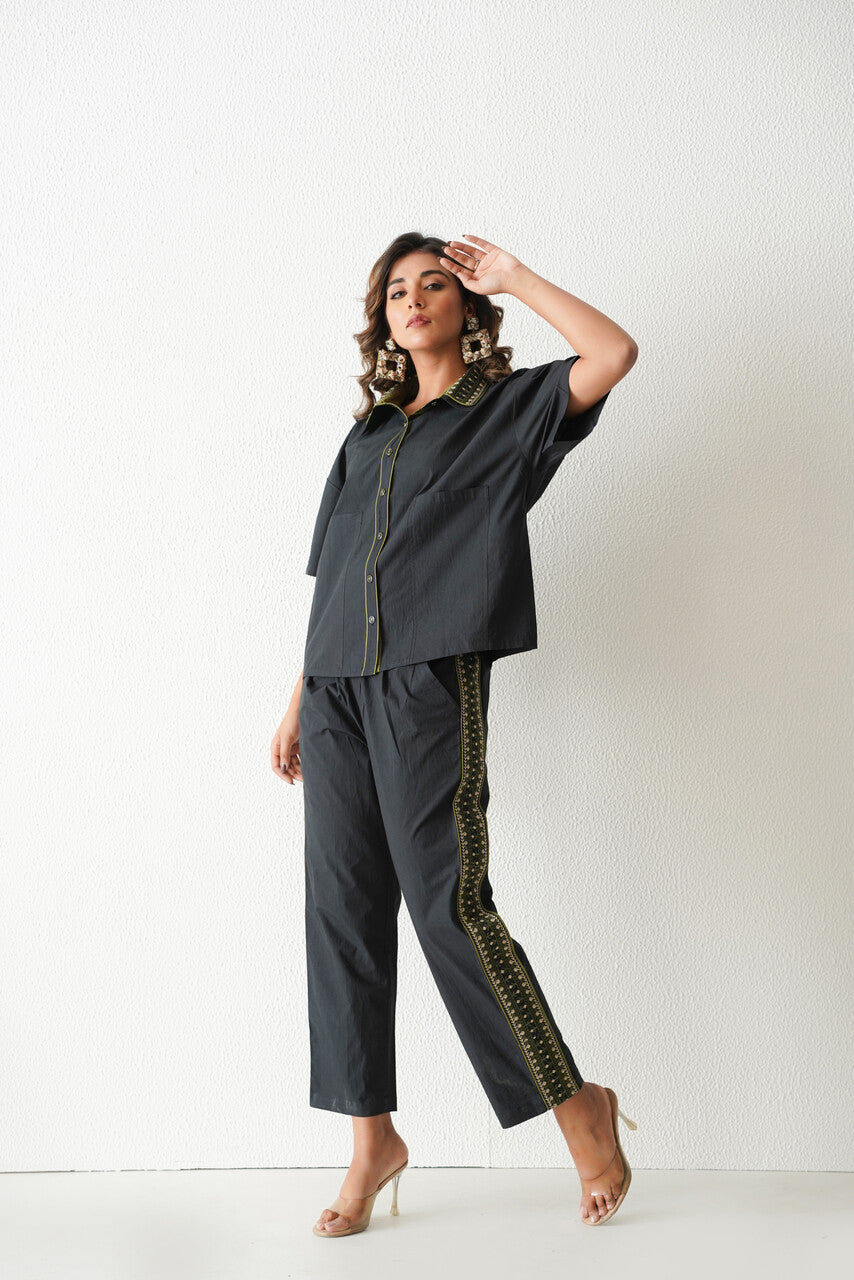 Mimosa Co-Ord Set (Black)