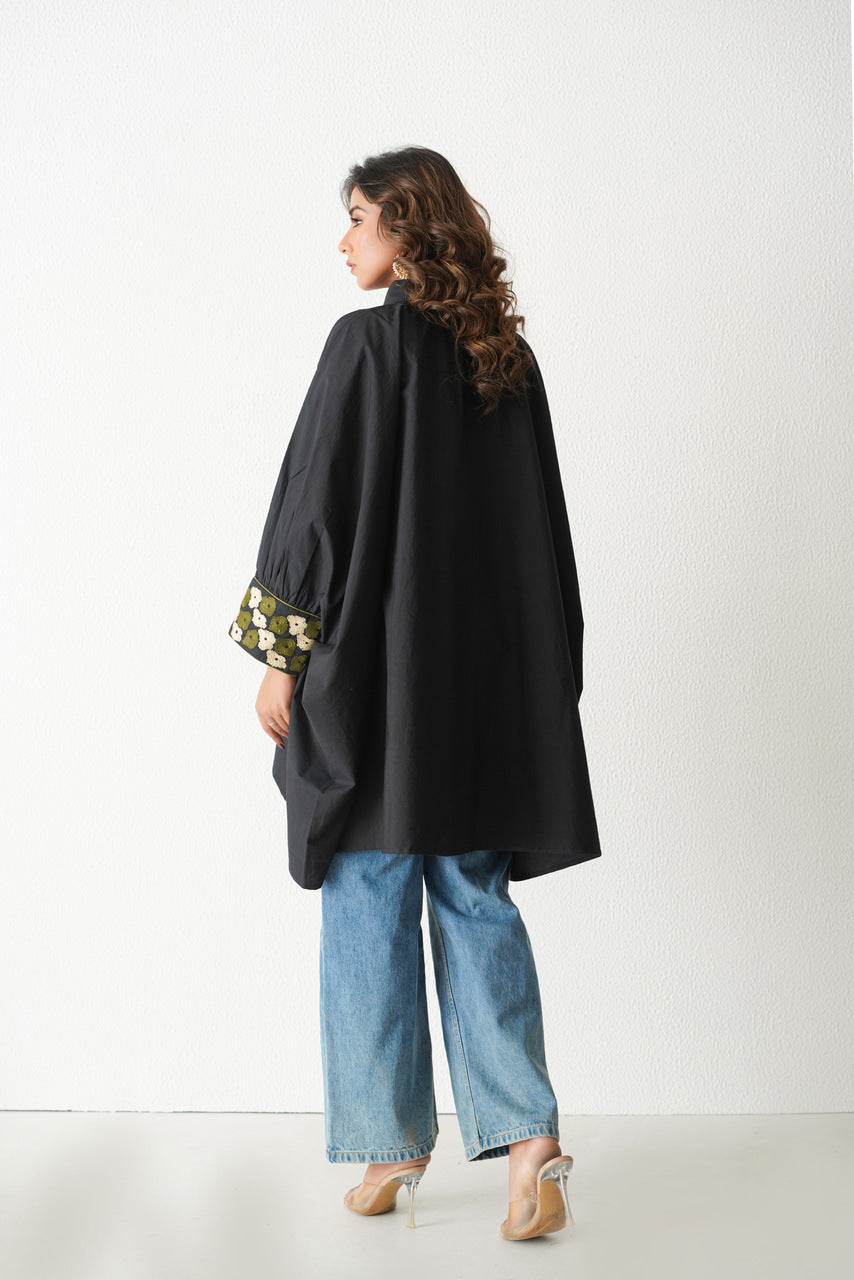 Spritz Kaftan Shirt (Black)
