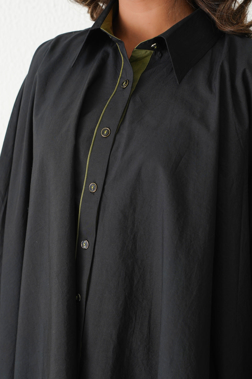 Spritz Kaftan Shirt (Black)