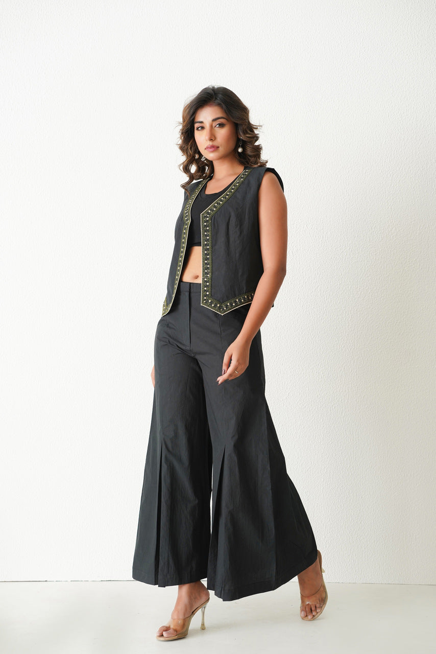 Blue Lagoon Waistcoat (Black)