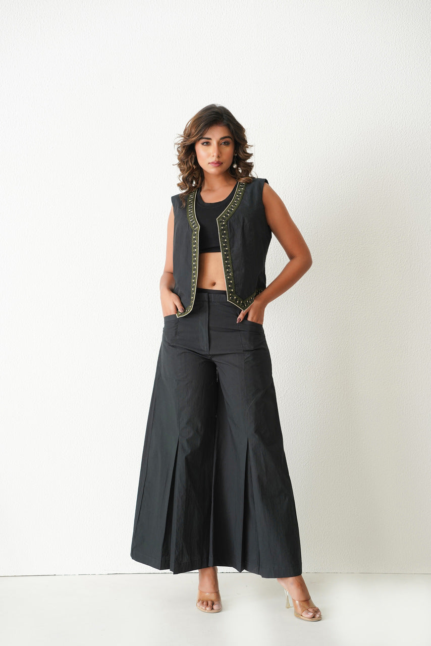 Blue Lagoon Waistcoat (Black)