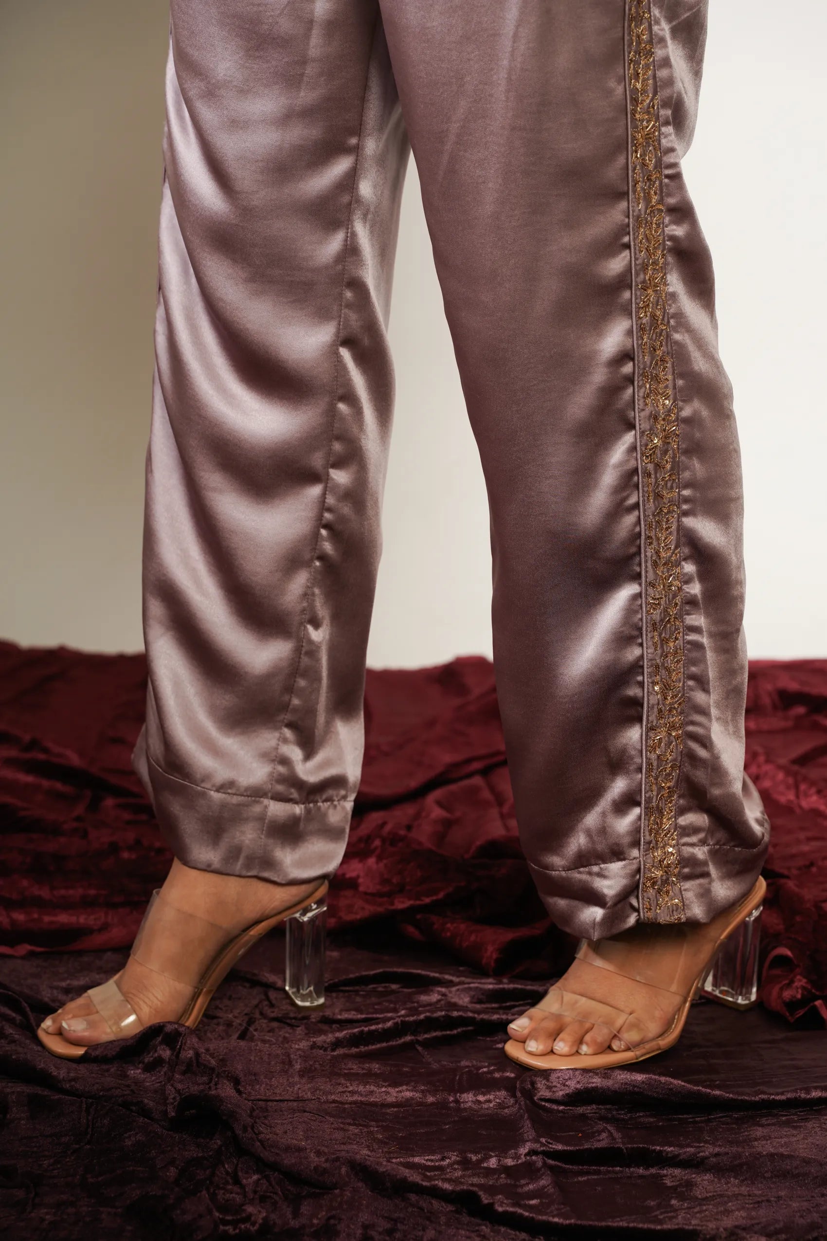 Pink Kaftan Top with Trousers