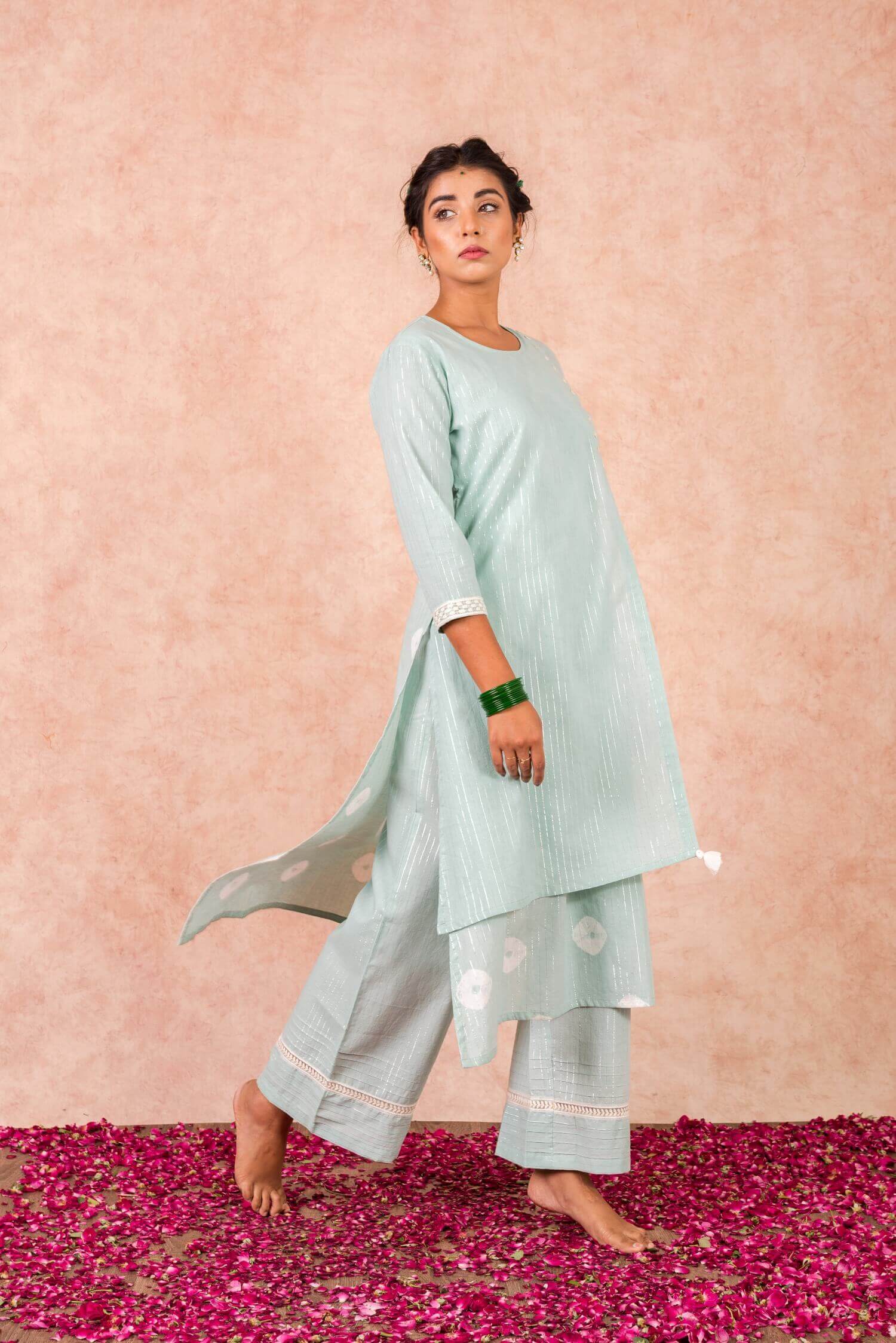 Kurta with Palazzo - Set of Two