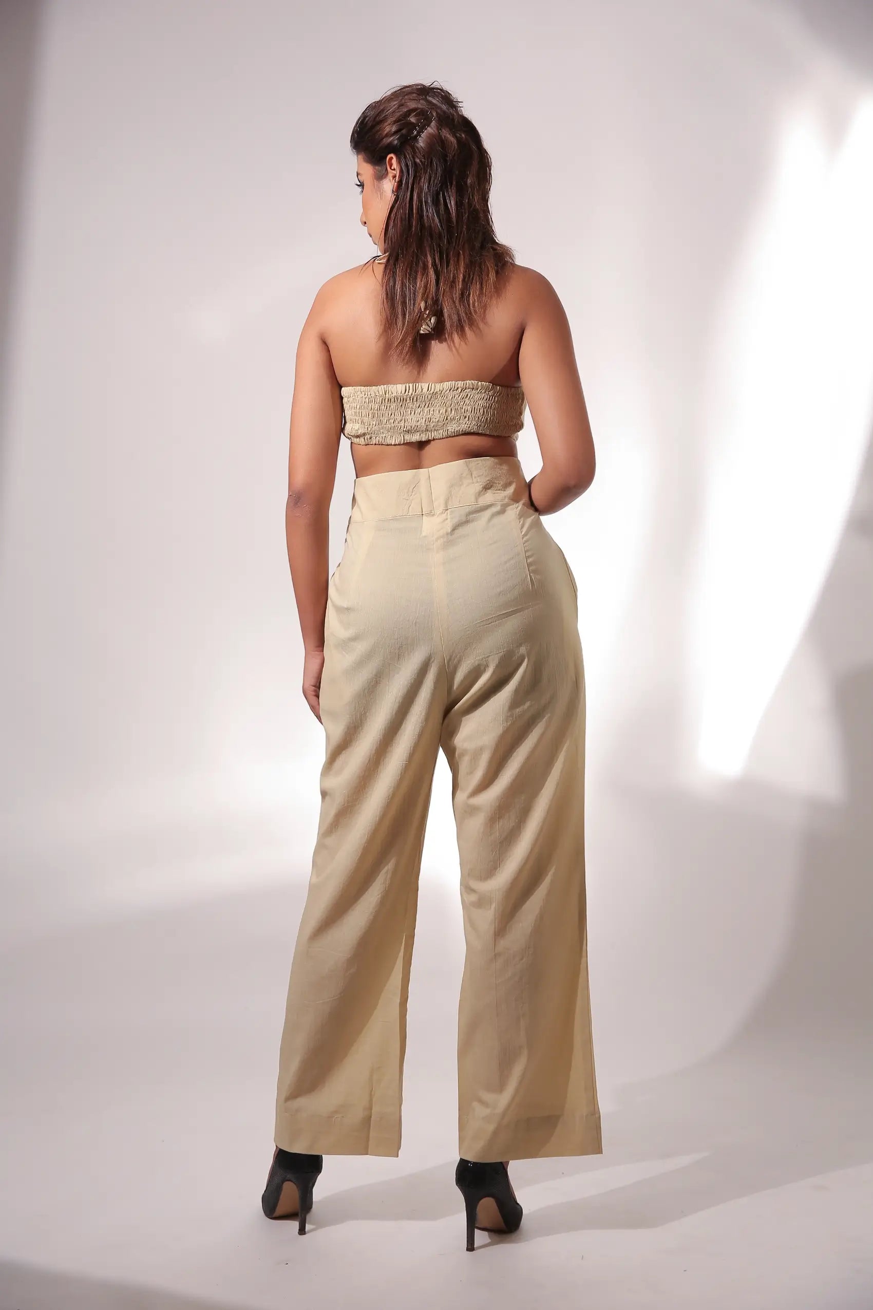 Elba - Bustier, Oversize Shirt with Trousers set of three