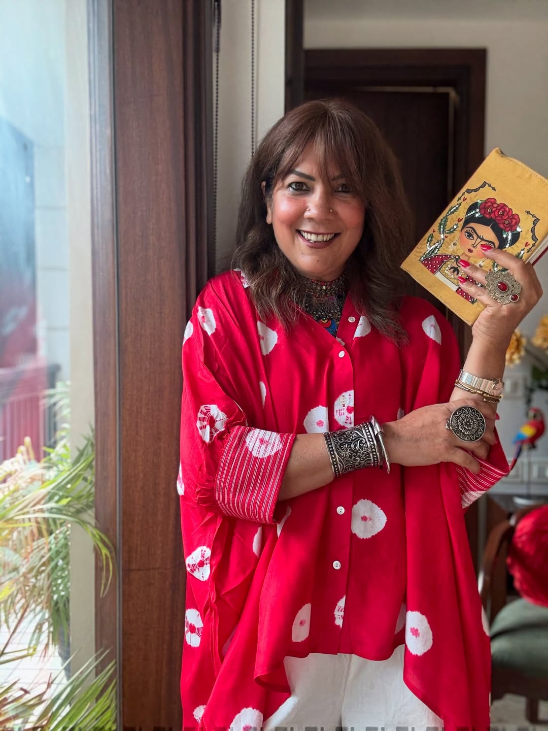 Bandhani Co-ord Set of Two (Red)