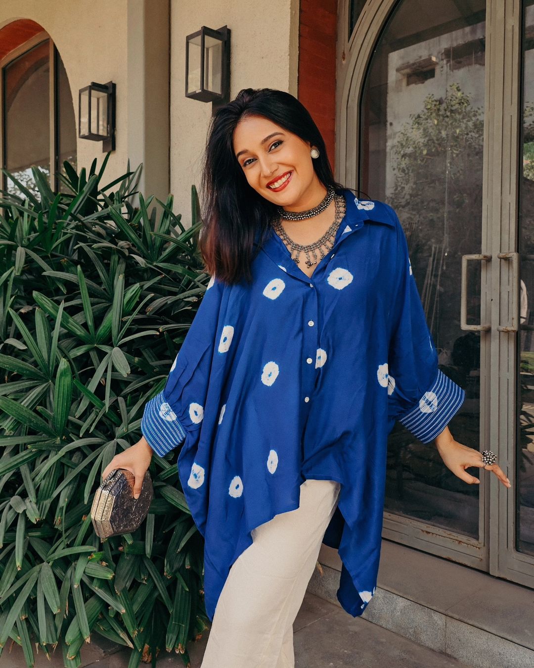 Blue Kaftan Shirt