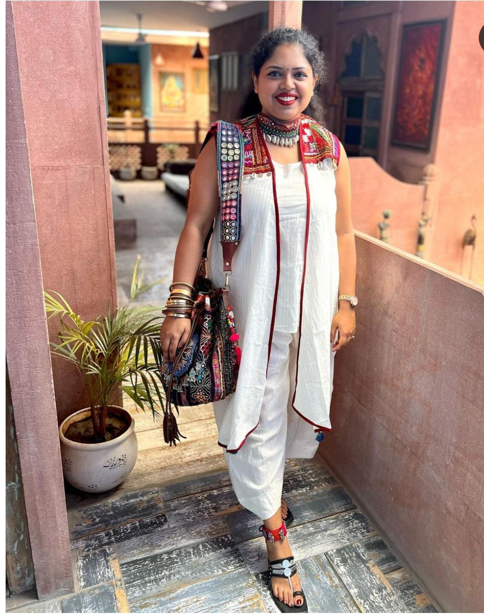 Top With Pants And Cape - Set Of Three