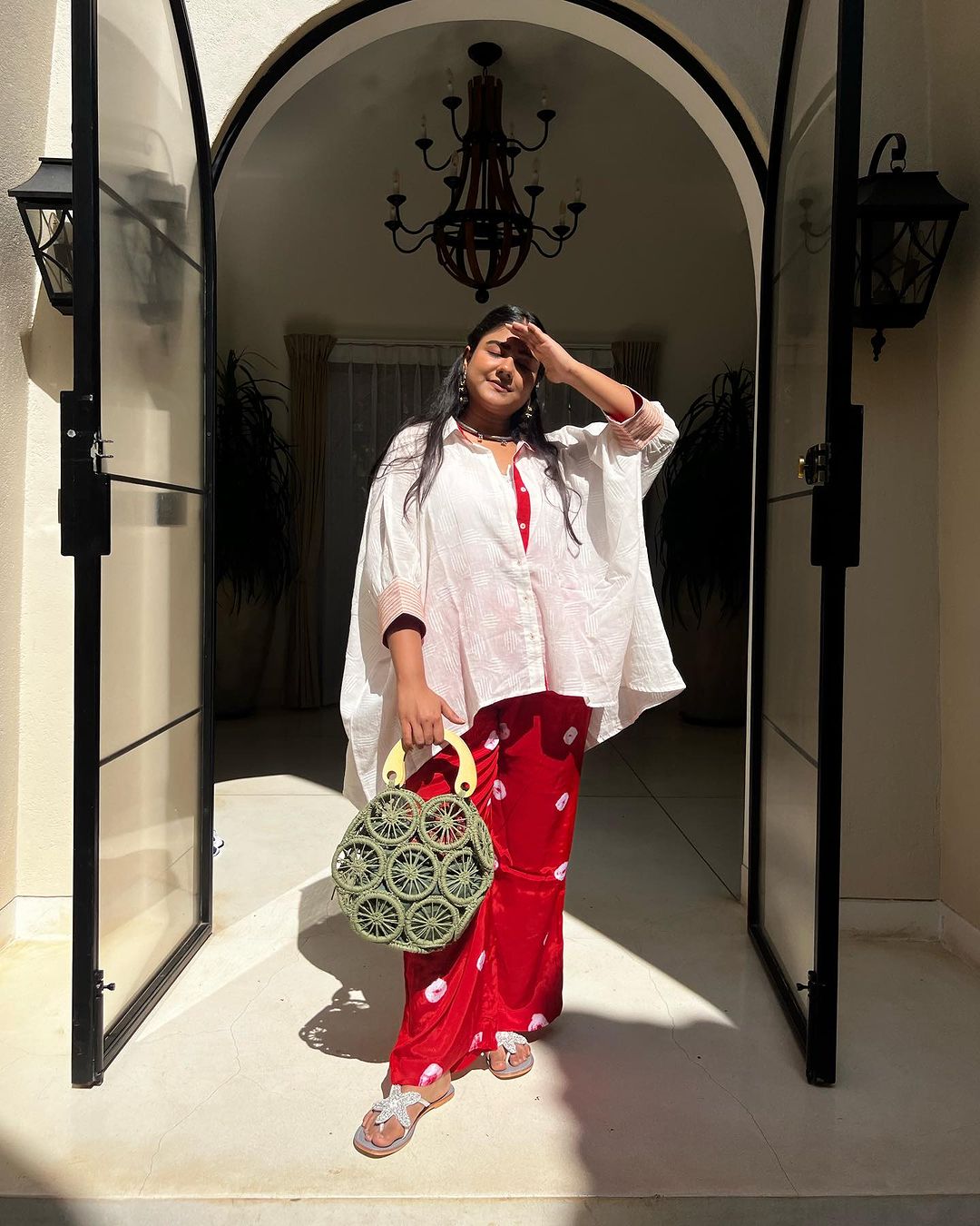 Off White Shirt Kaftan