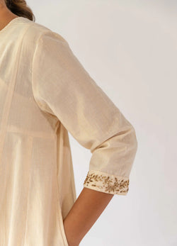 Ivory Boxy Fit Kurta With Inner - Set Of Two