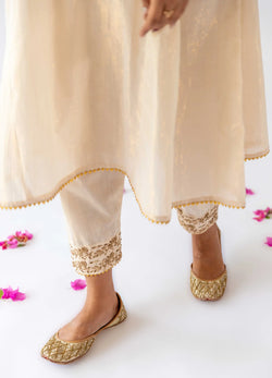 Ivory Salwar With Embroidery