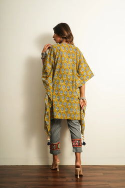 Tassle Detailed Cotton Kaftan